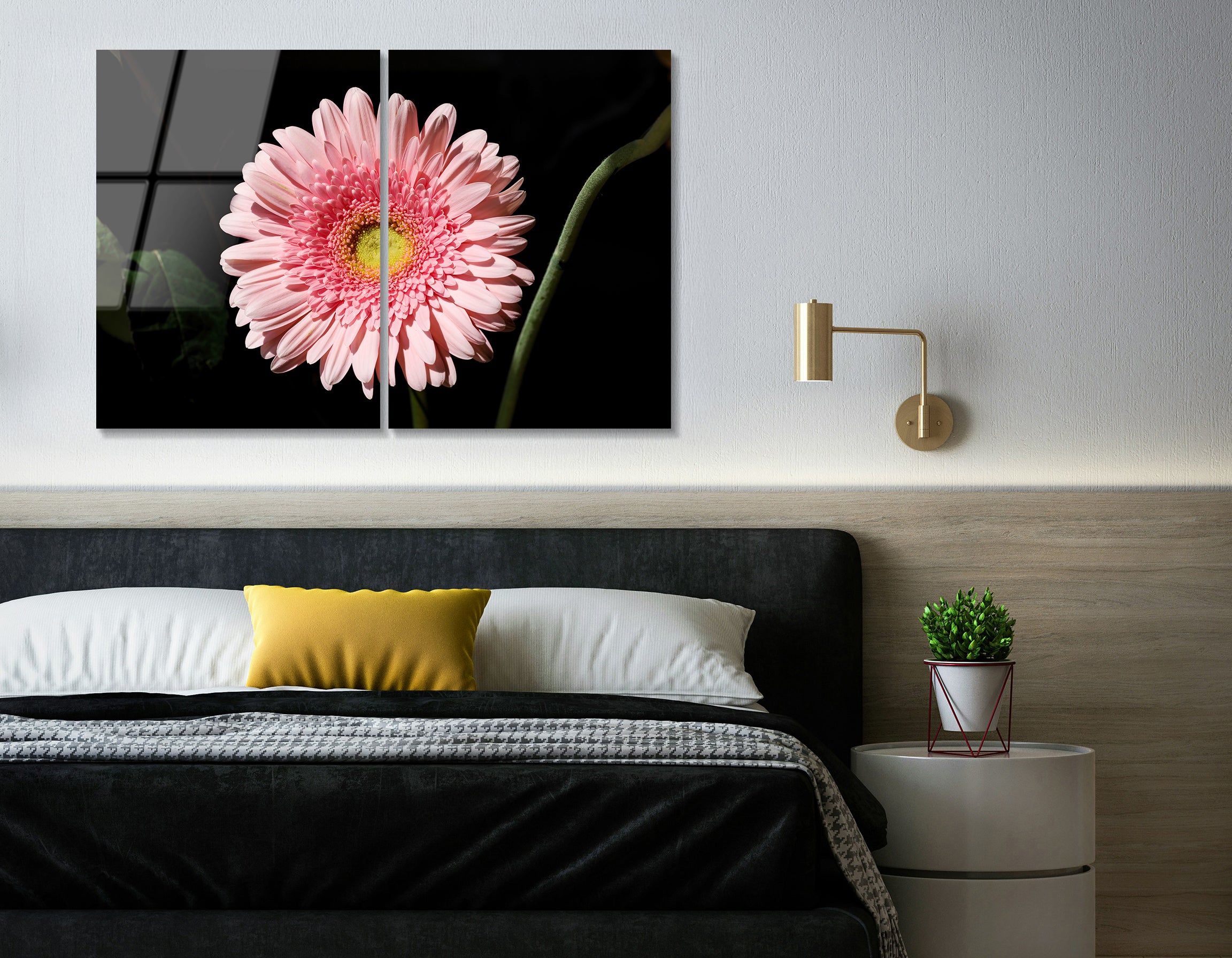 Mega Size Close-Up Flower Duo | Premium HD Metal Wall Art