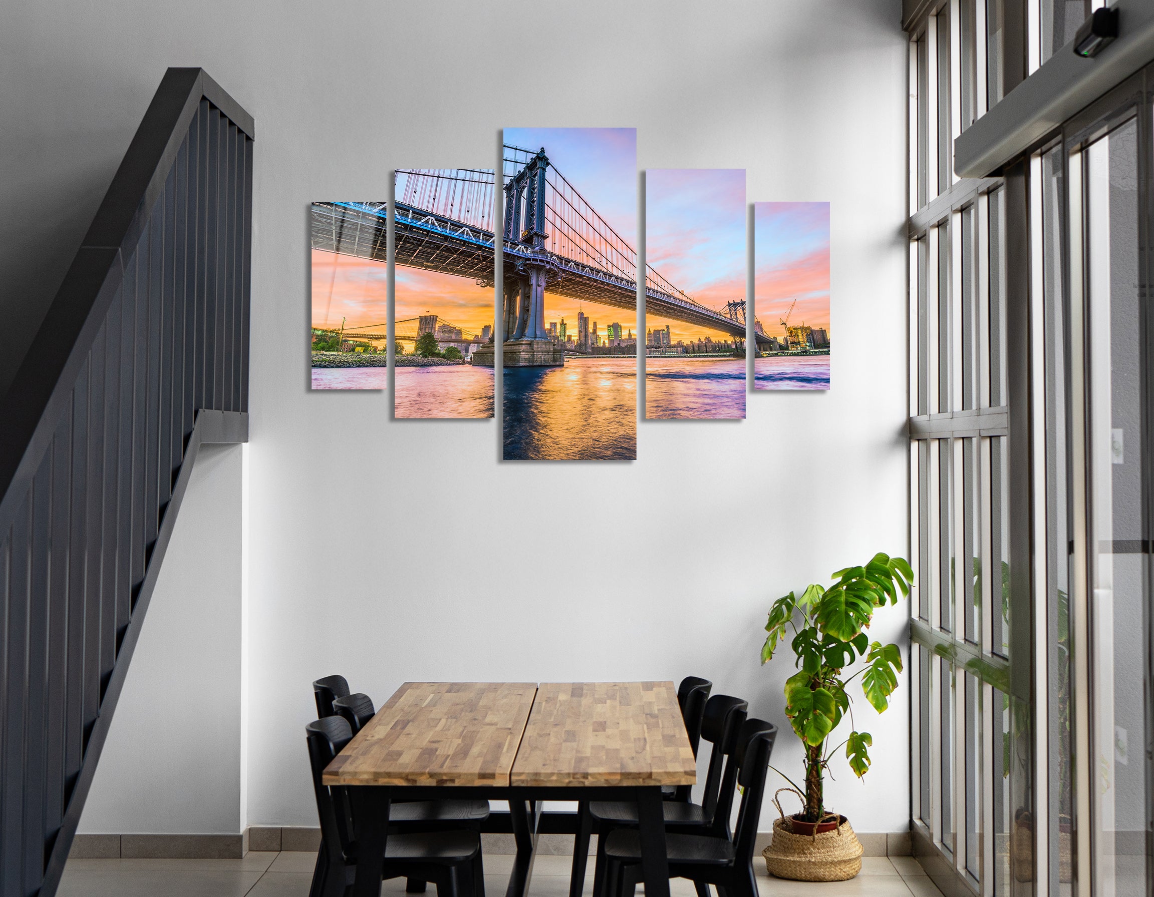 Mega Size Penta Urban Frame | Premium HD Metal Wall Art