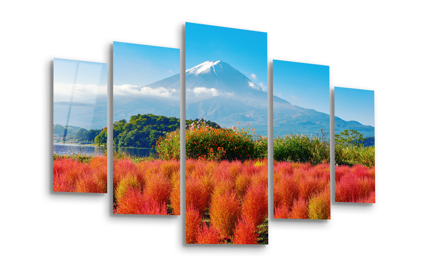 Mega Size Penta Fuji Serenity | Premium HD Metal Wall Art
