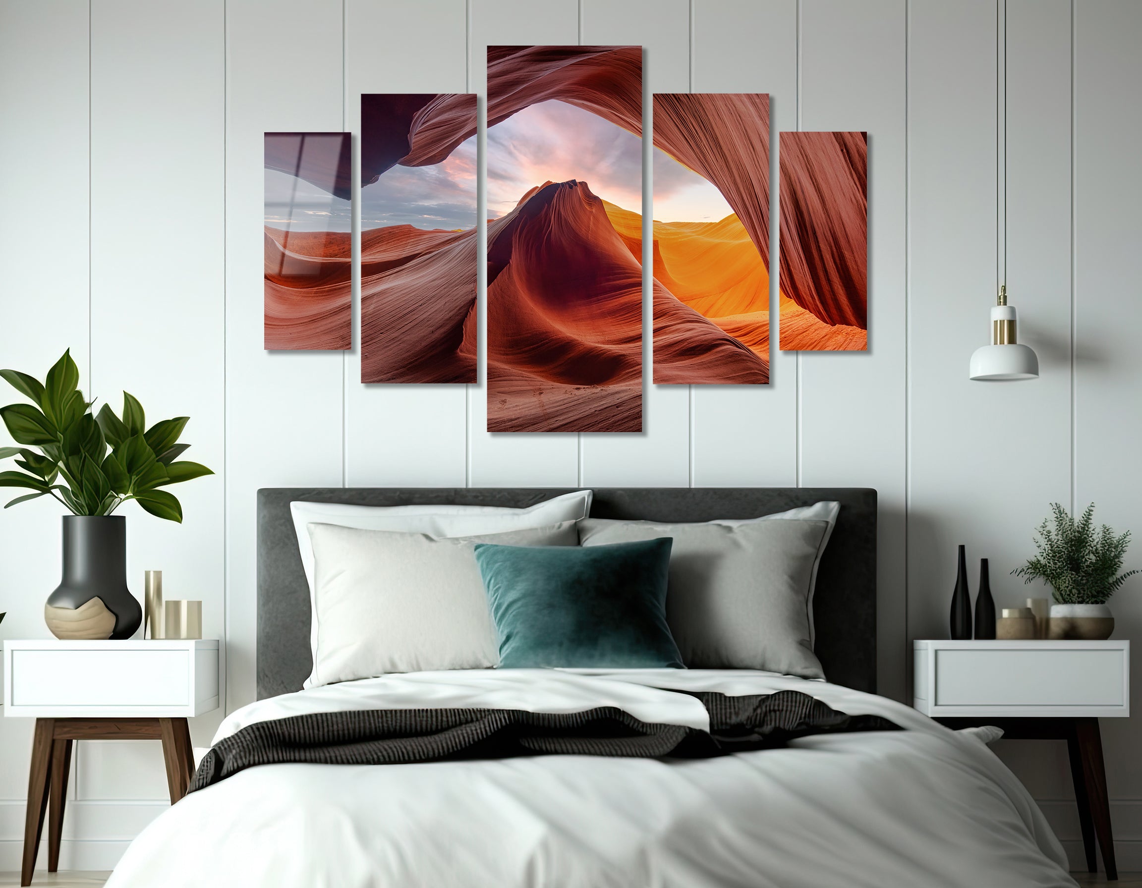 Mega Size Penta Canyon Flow | Premium HD Metal Wall Art