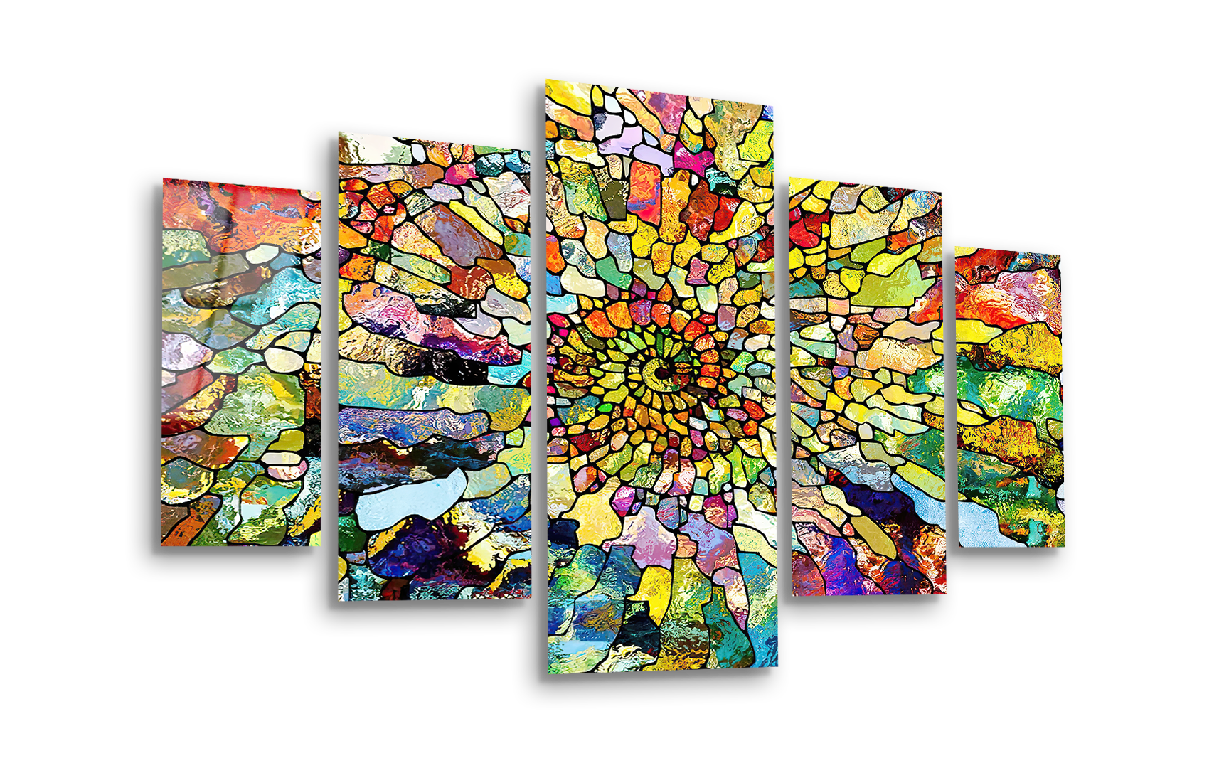 Mega Size Penta Color Fusion | Premium HD Metal Wall Art