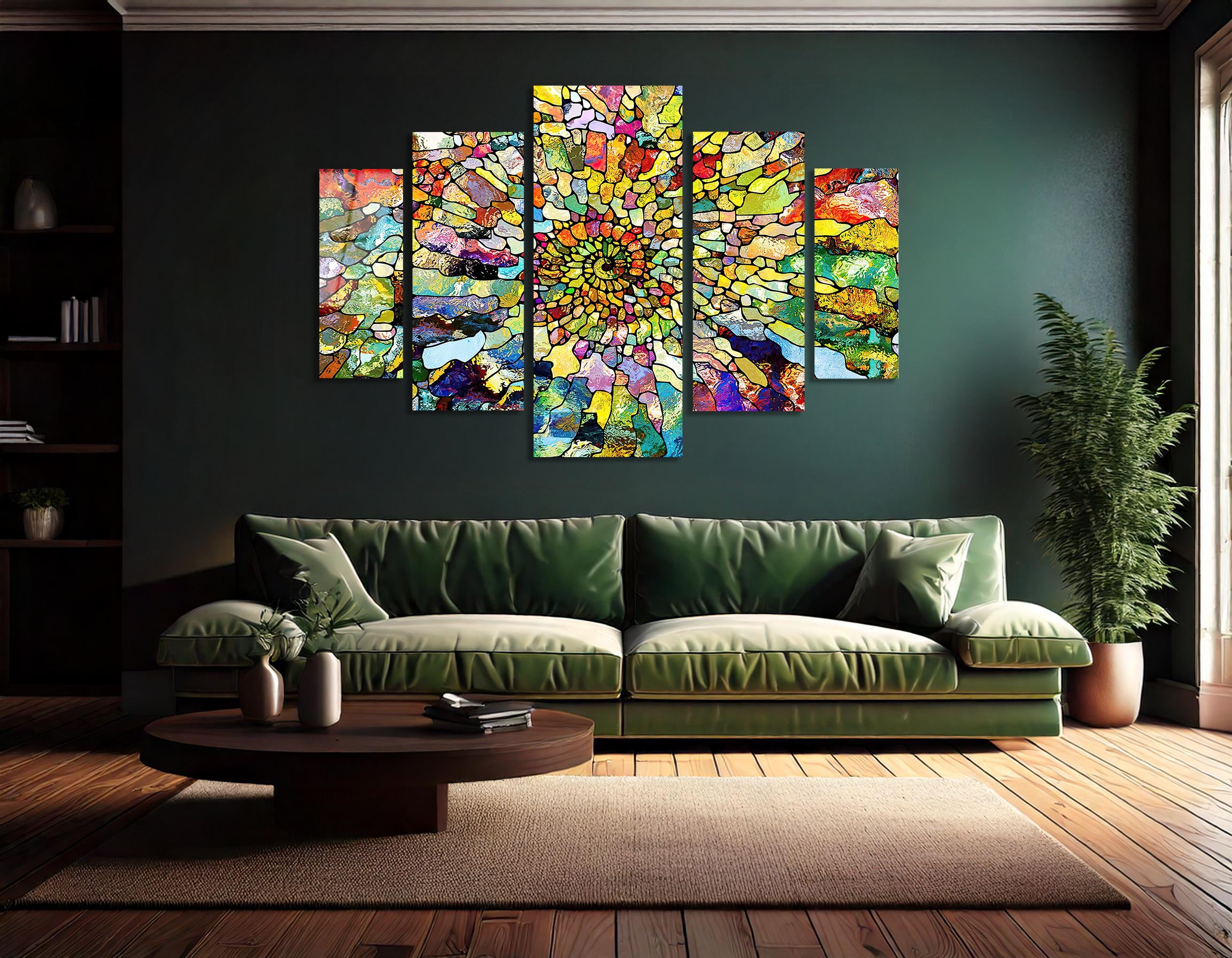 Mega Size Penta Color Fusion | Premium HD Metal Wall Art