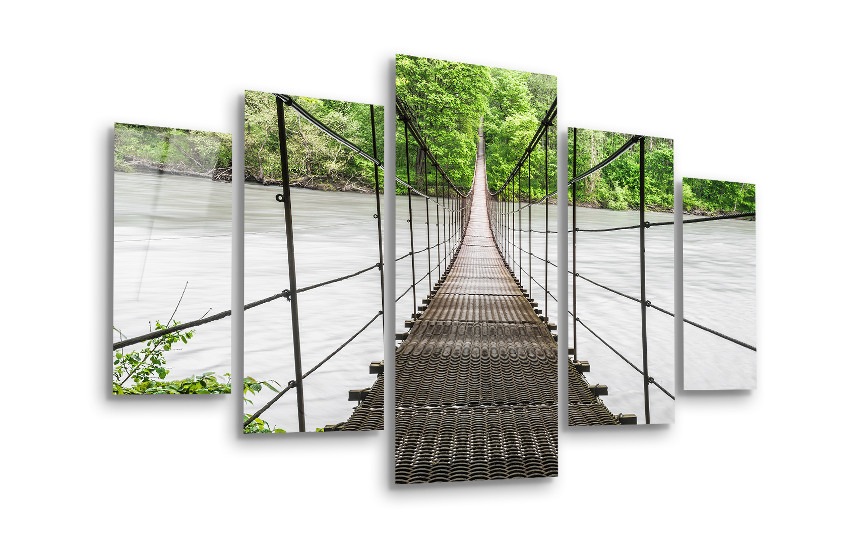 Mega Size Penta Mountain Span | Premium HD Metal Wall Art