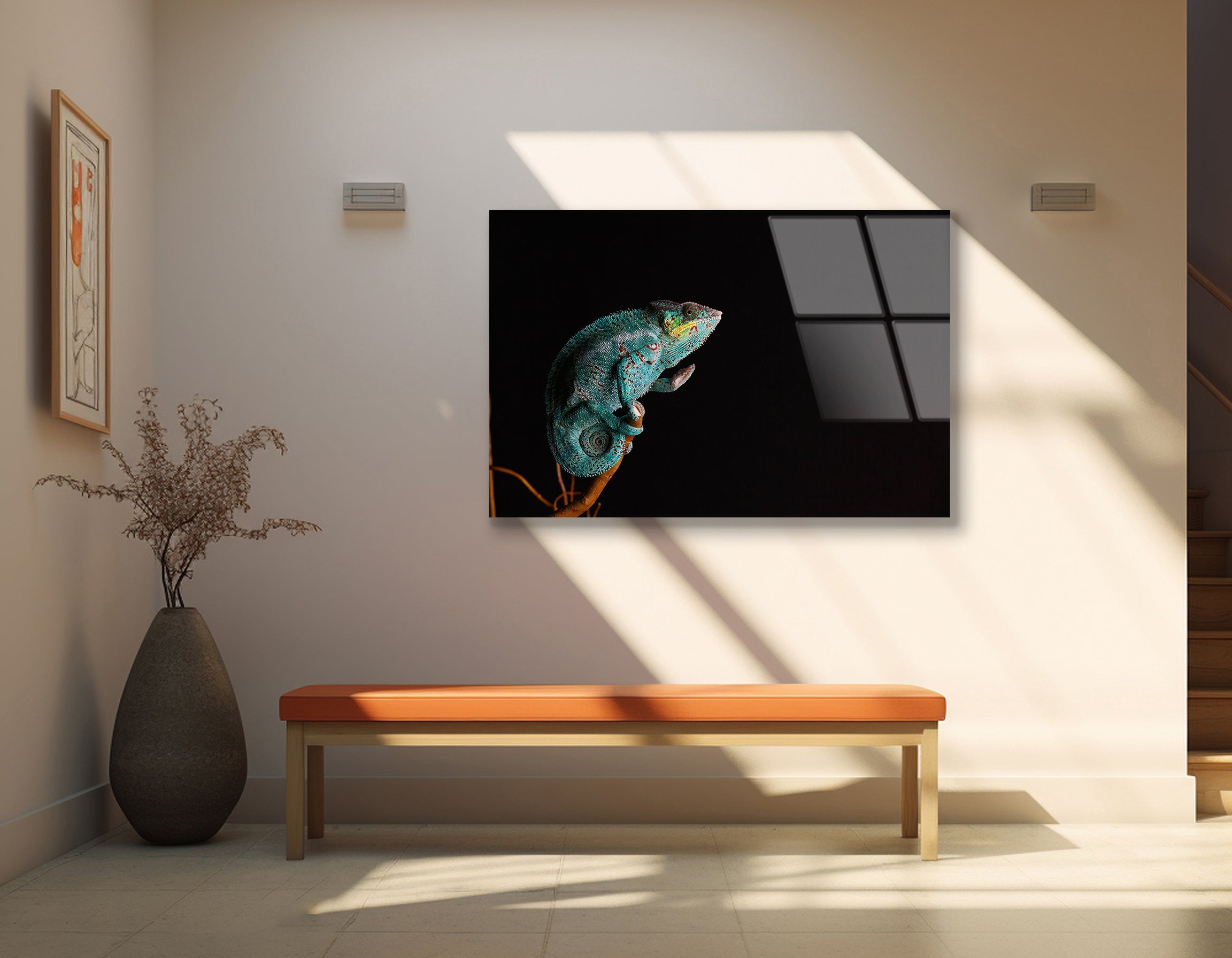 Furcifer Pardalis Chameleon | Premium HD Metal Wall Art