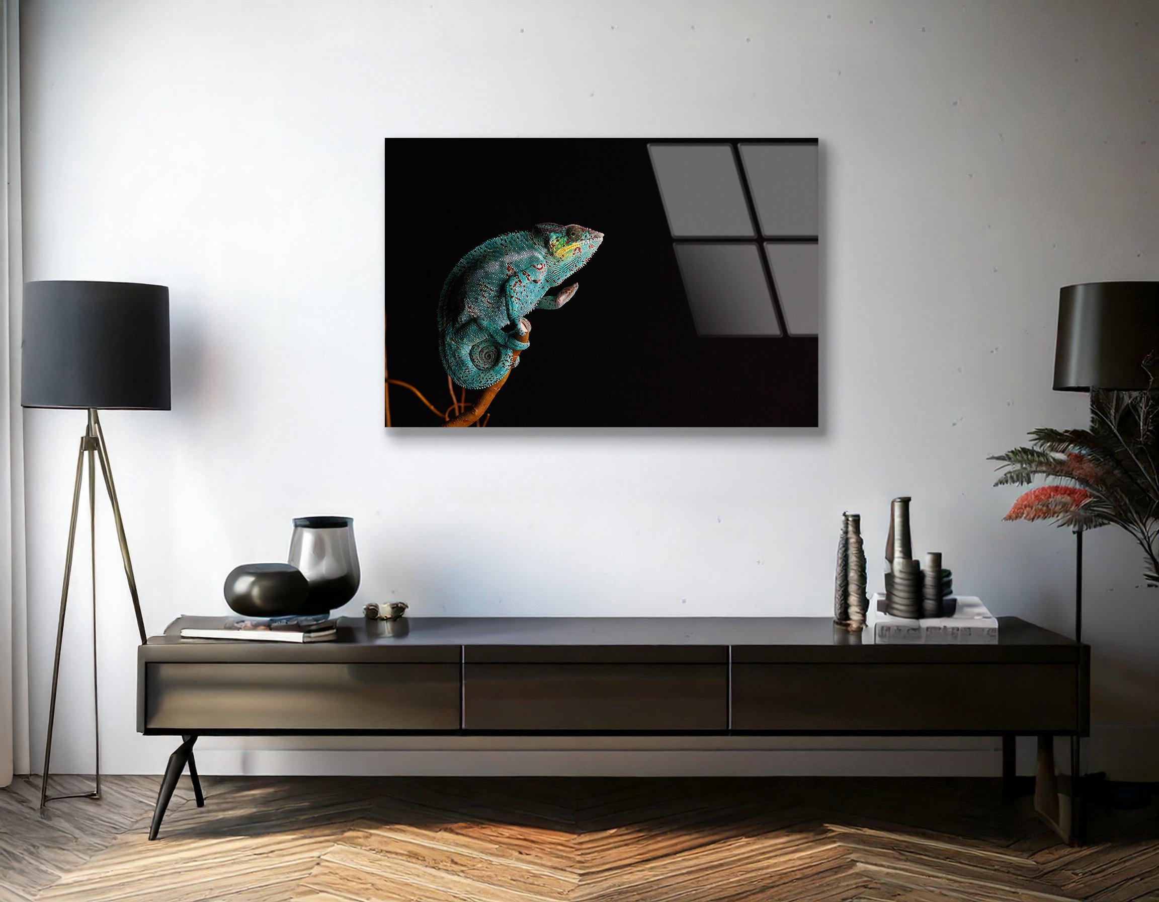 Furcifer Pardalis Chameleon | Premium HD Metal Wall Art