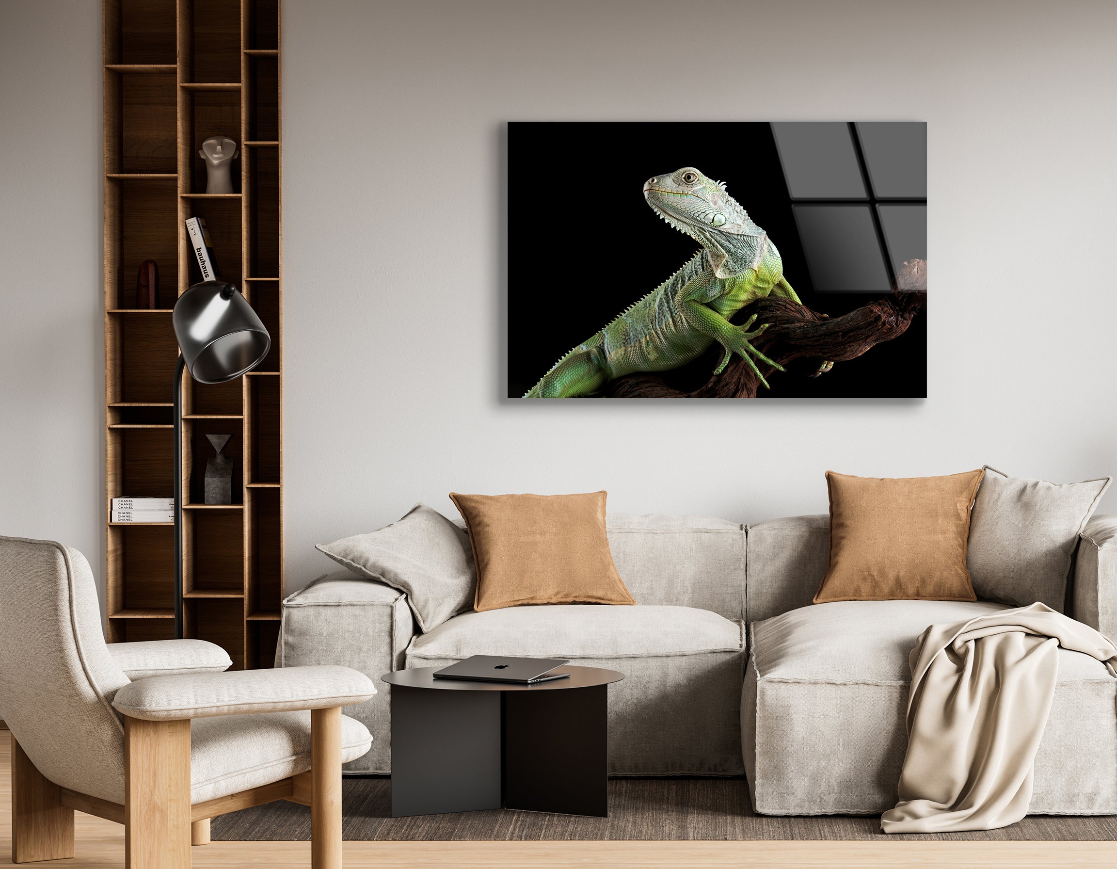 Colombian Green Iguana | Premium HD Metal Wall Art