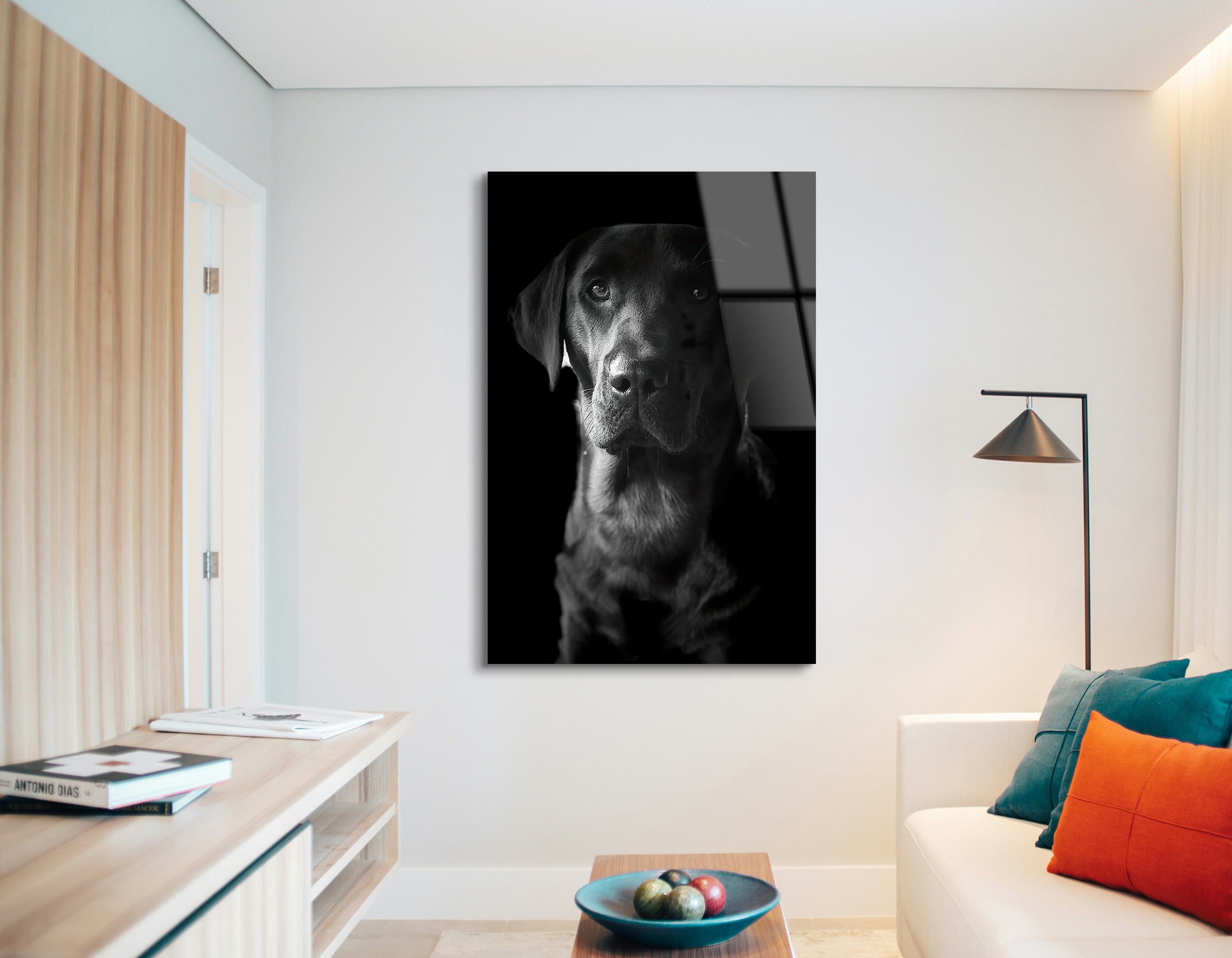 Black Labrador Retriever Portrait | Premium HD Metal Wall Art