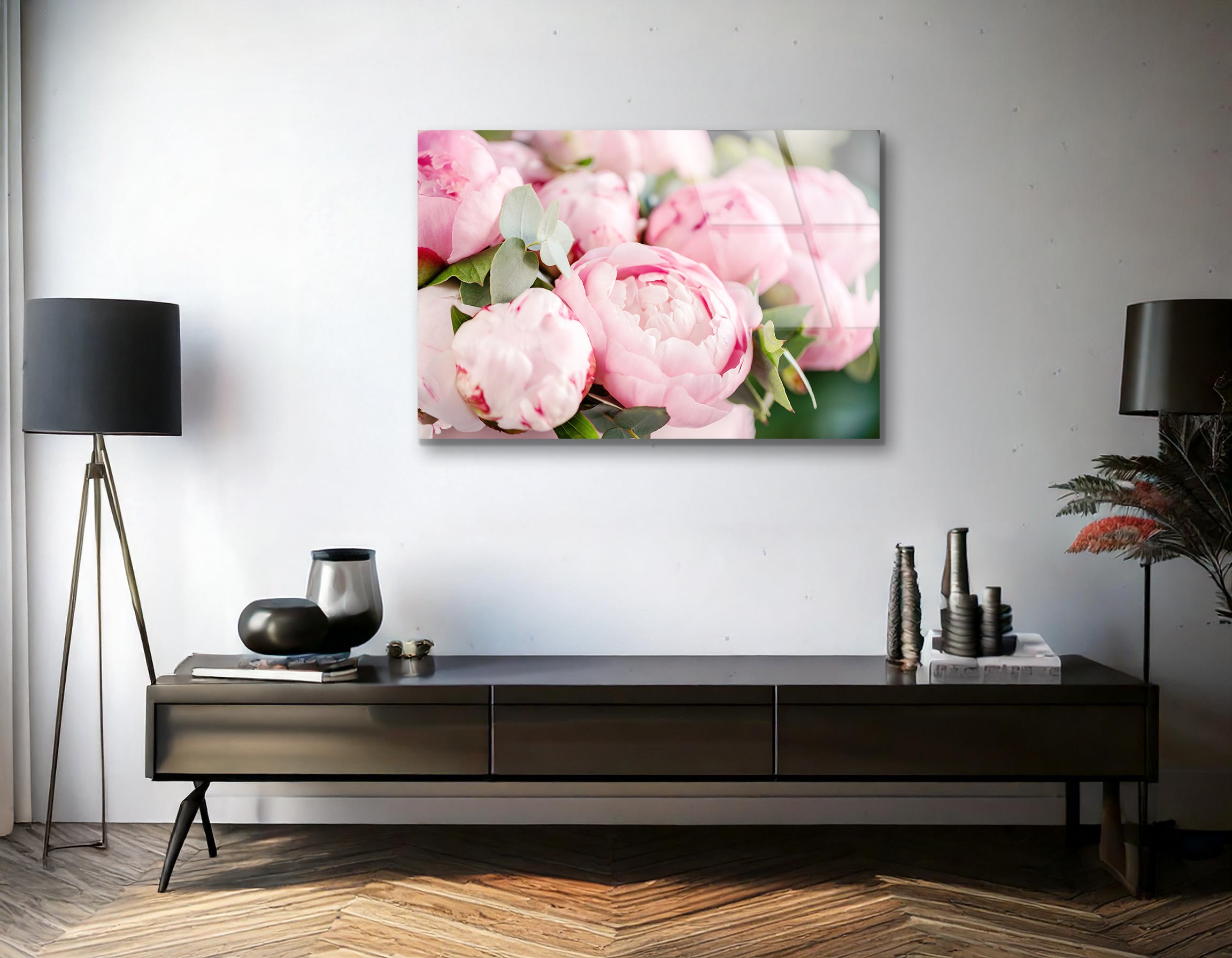 Close-Up of Pink Peonies | Premium HD Metal Wall Art