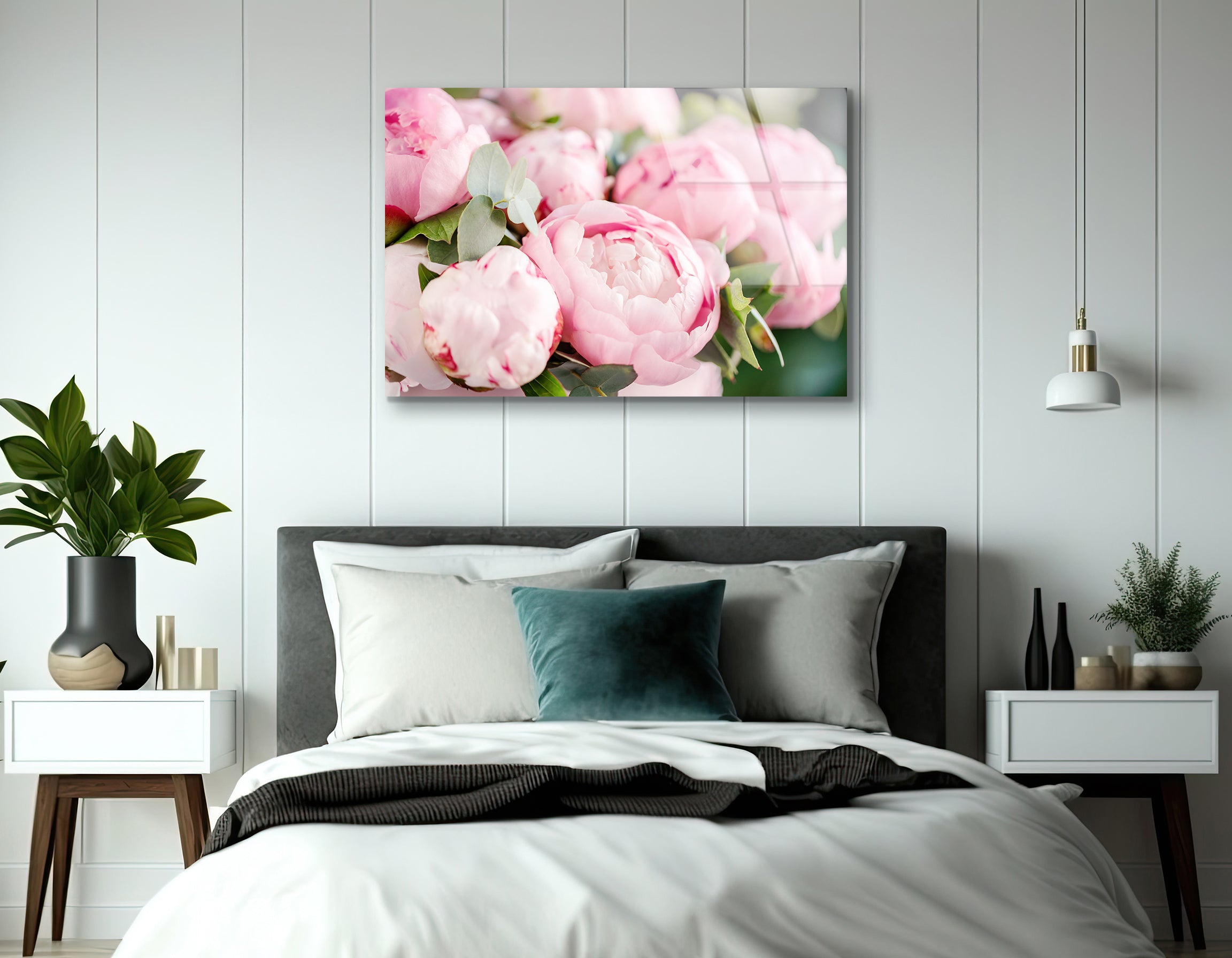 Close-Up of Pink Peonies | Premium HD Metal Wall Art