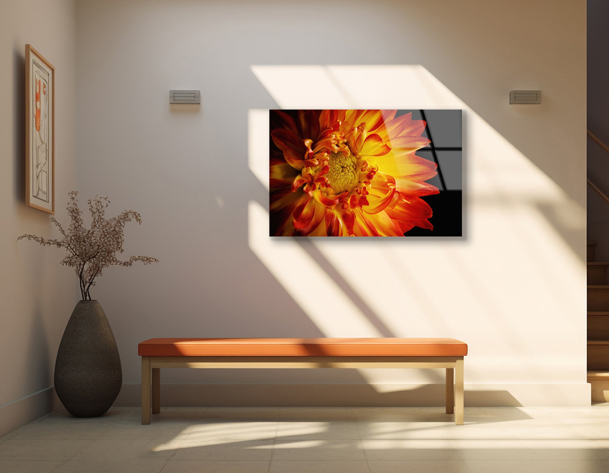 The Center of a Gerbera Daisy | Premium HD Metal Wall Art