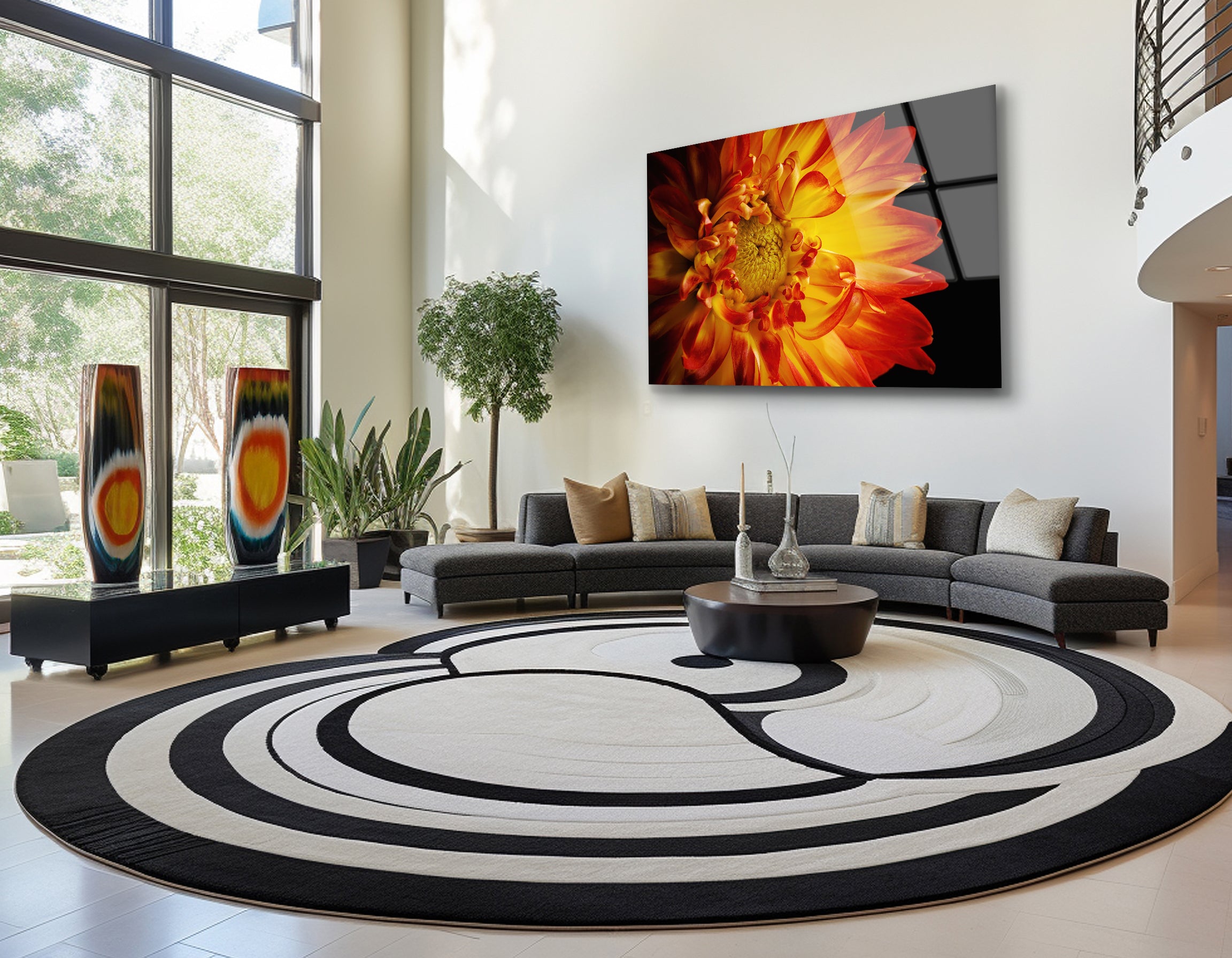 The Center of a Gerbera Daisy | Premium HD Metal Wall Art