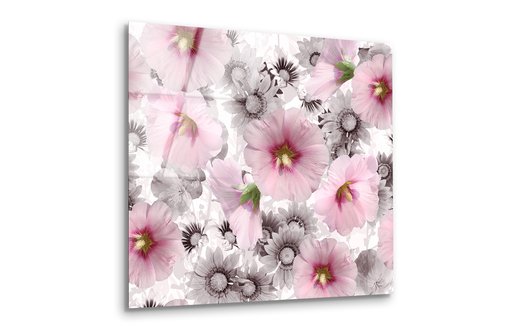 Spring Floral Seamless Flowers | Premium HD Metal Wall Art