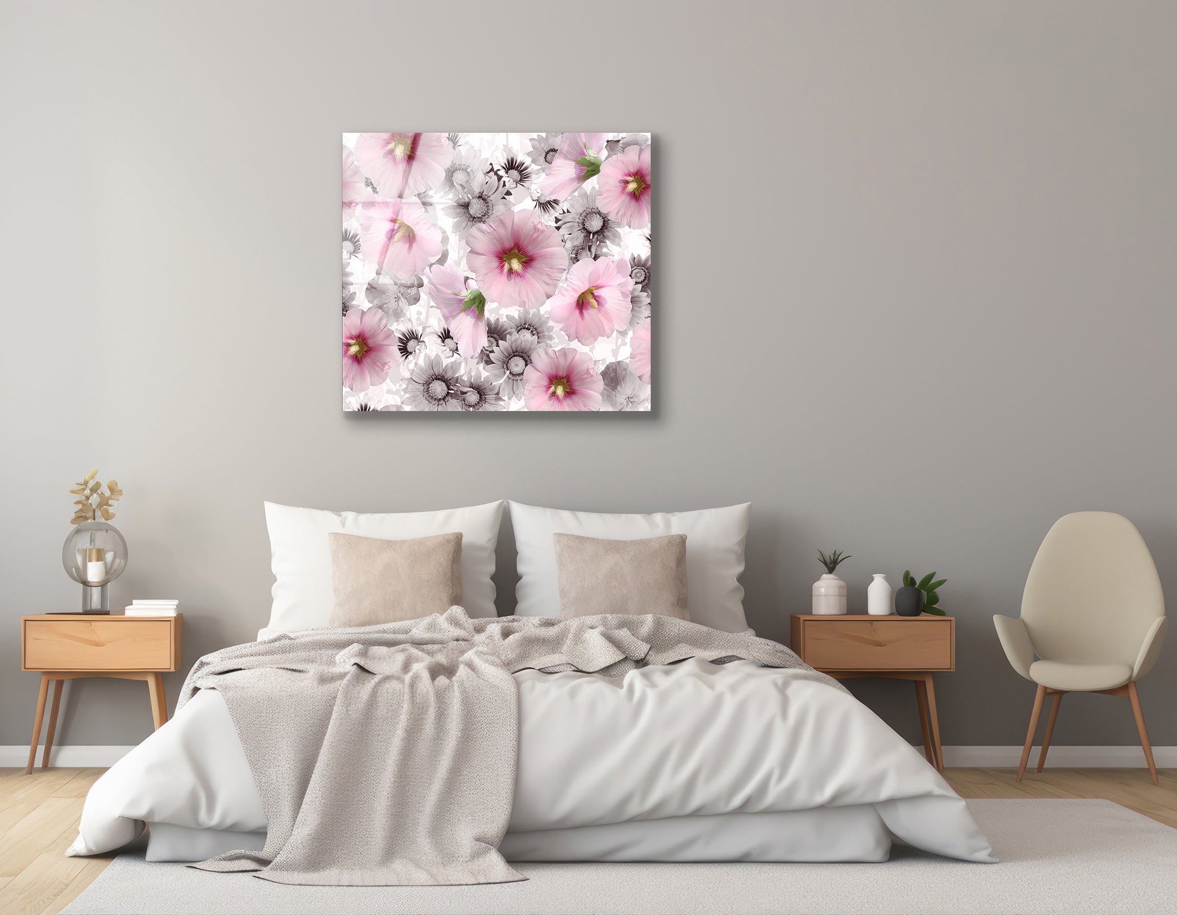 Spring Floral Seamless Flowers | Premium HD Metal Wall Art