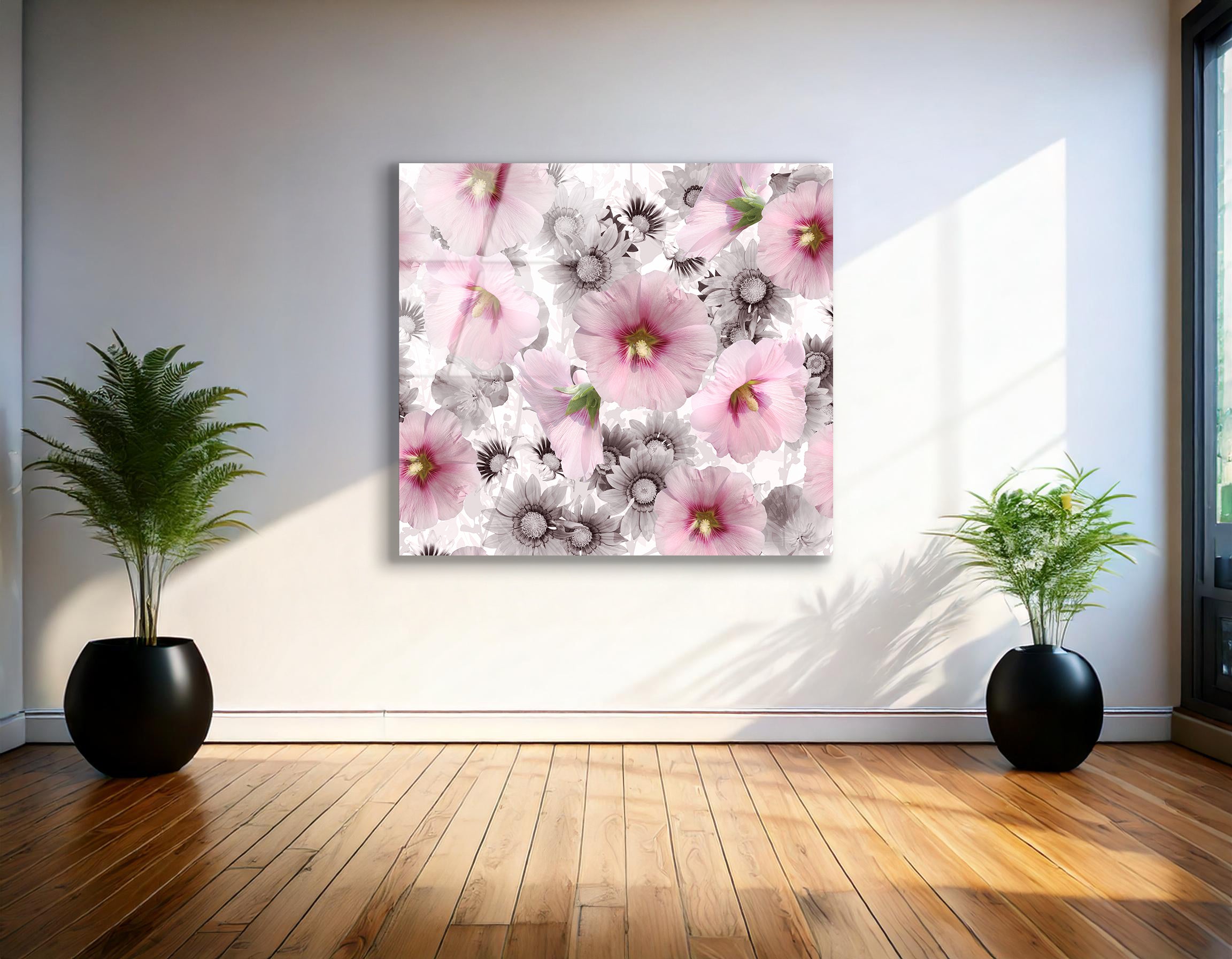 Spring Floral Seamless Flowers | Premium HD Metal Wall Art