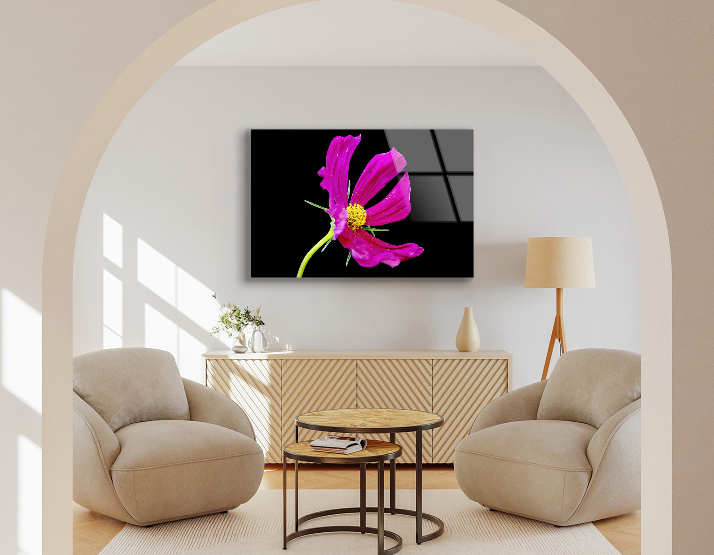 Colorful Summer Flowers in the Sunshine | Premium HD Metal Wall Art