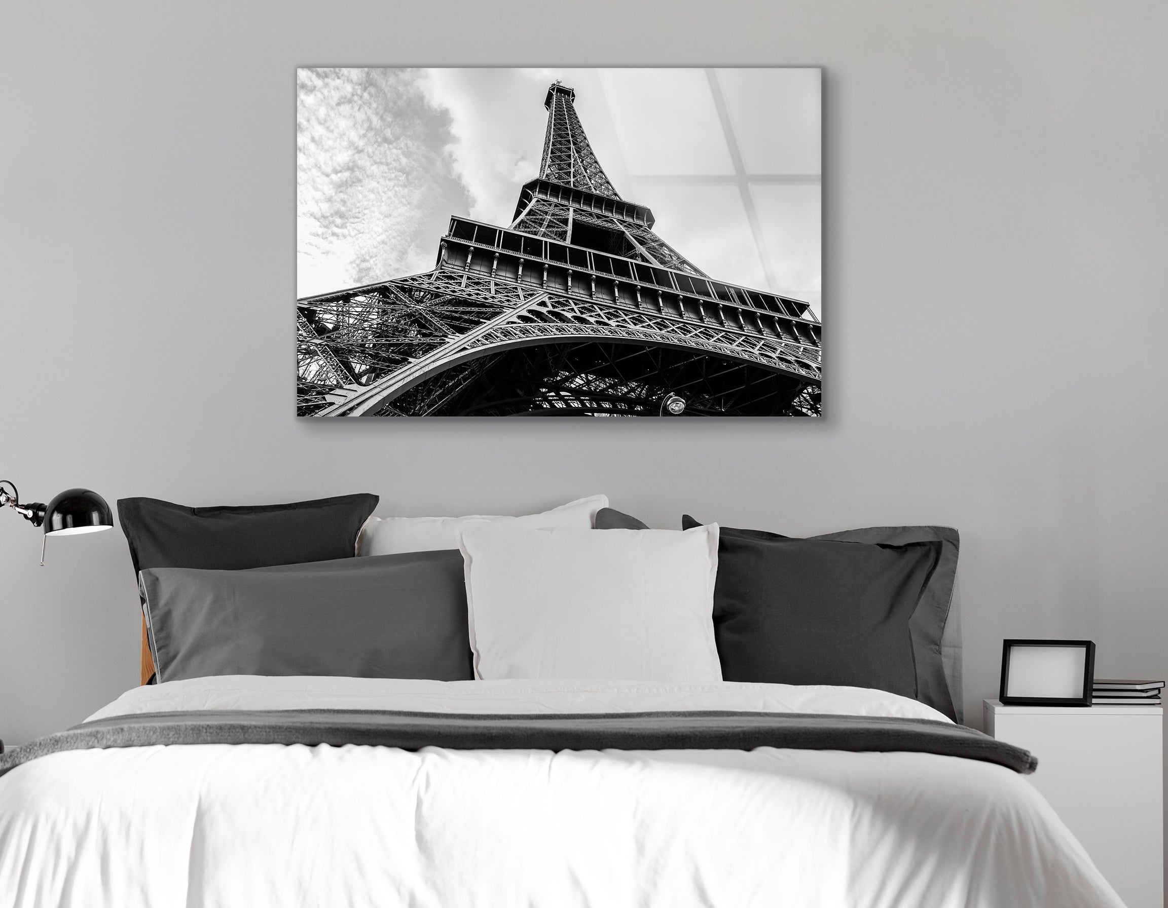 Bottom View of Eiffel Tower | Premium HD Metal Wall Art