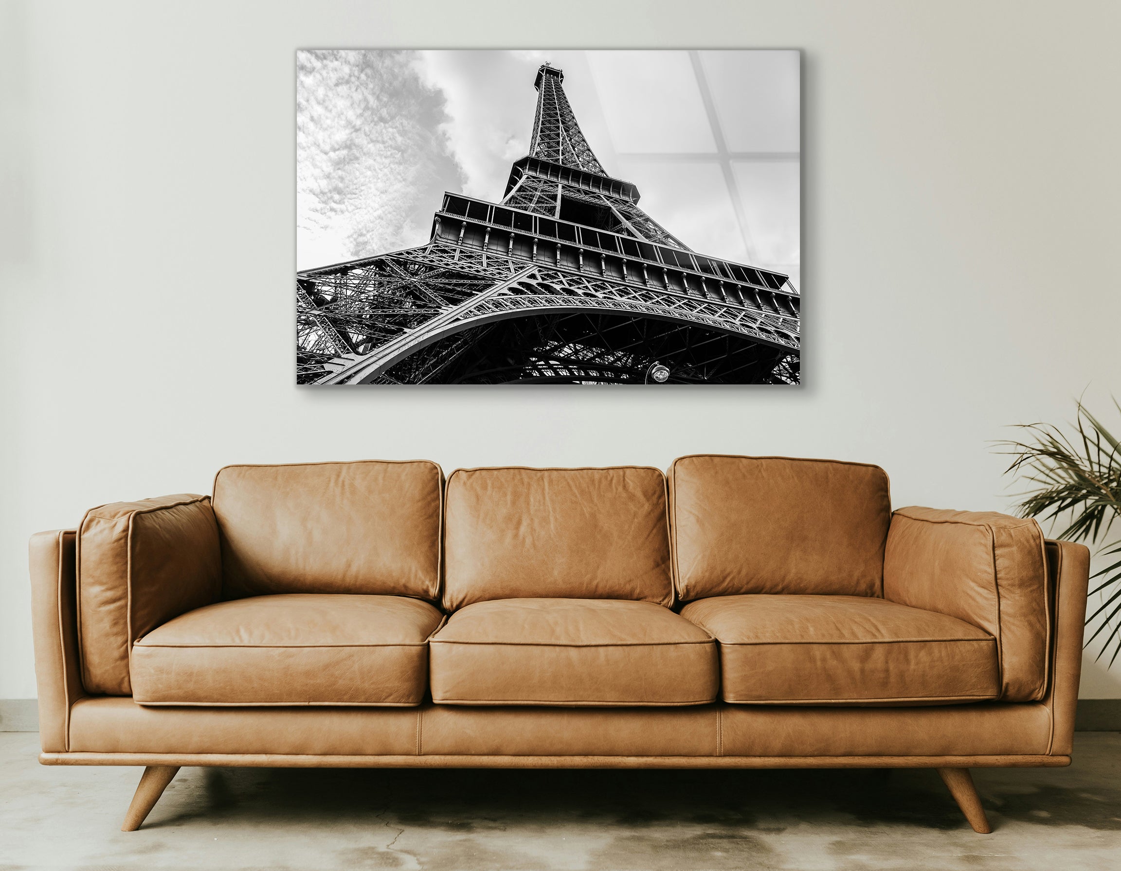 Bottom View of Eiffel Tower | Premium HD Metal Wall Art