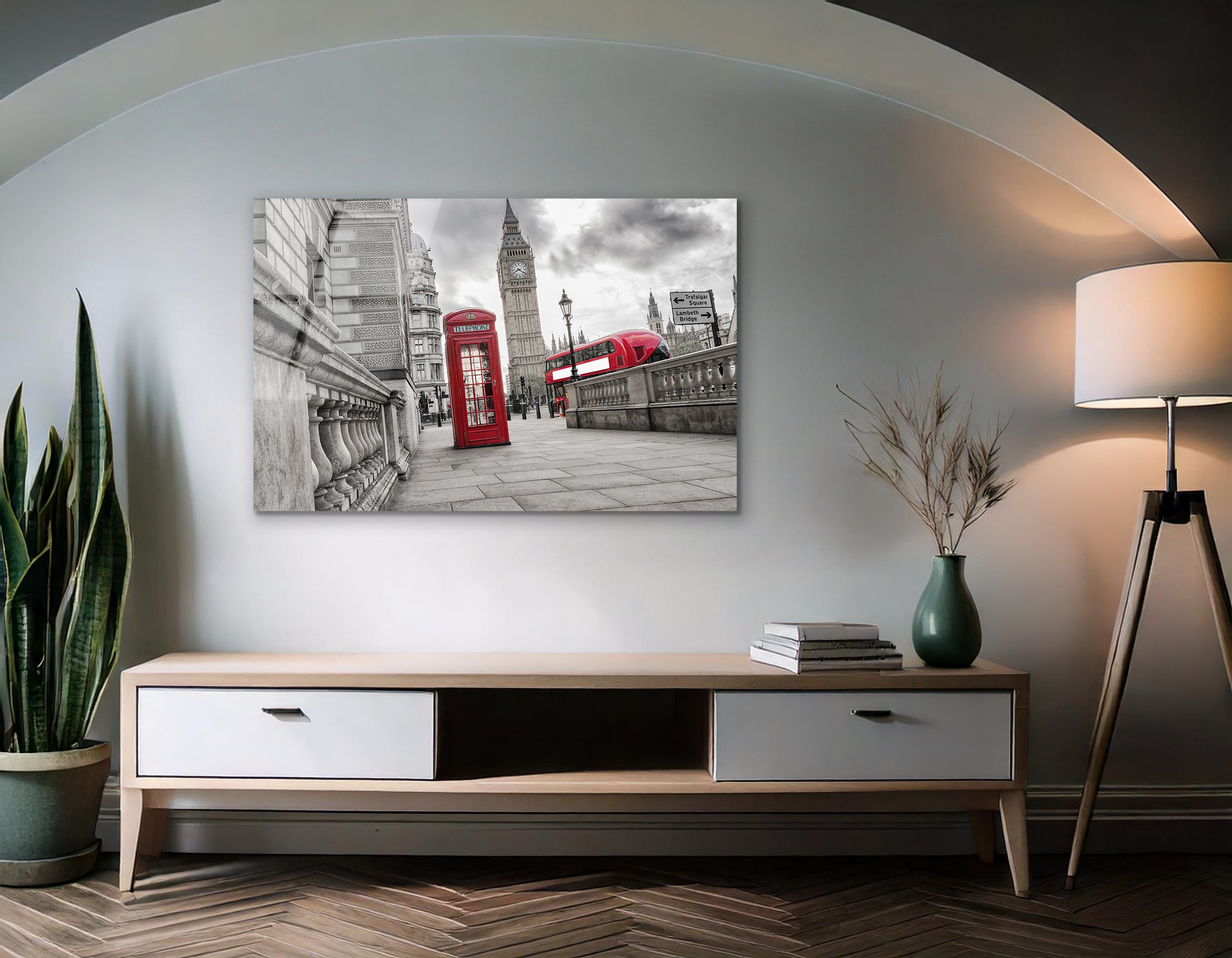 Traditional British Telephone Box | Premium HD Metal Wall Art