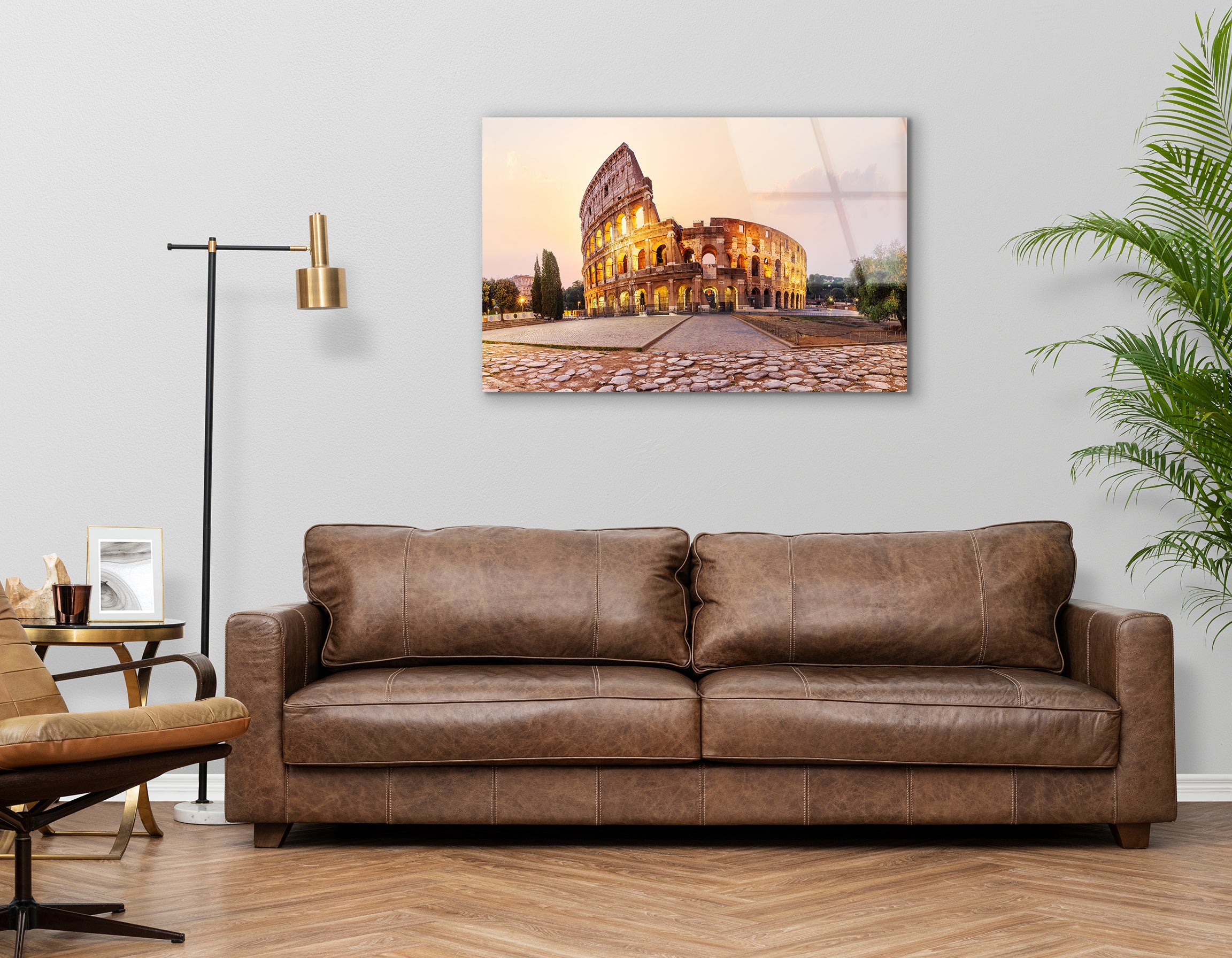 Roman Coliseum at Sunrise | Premium HD Metal Wall Art