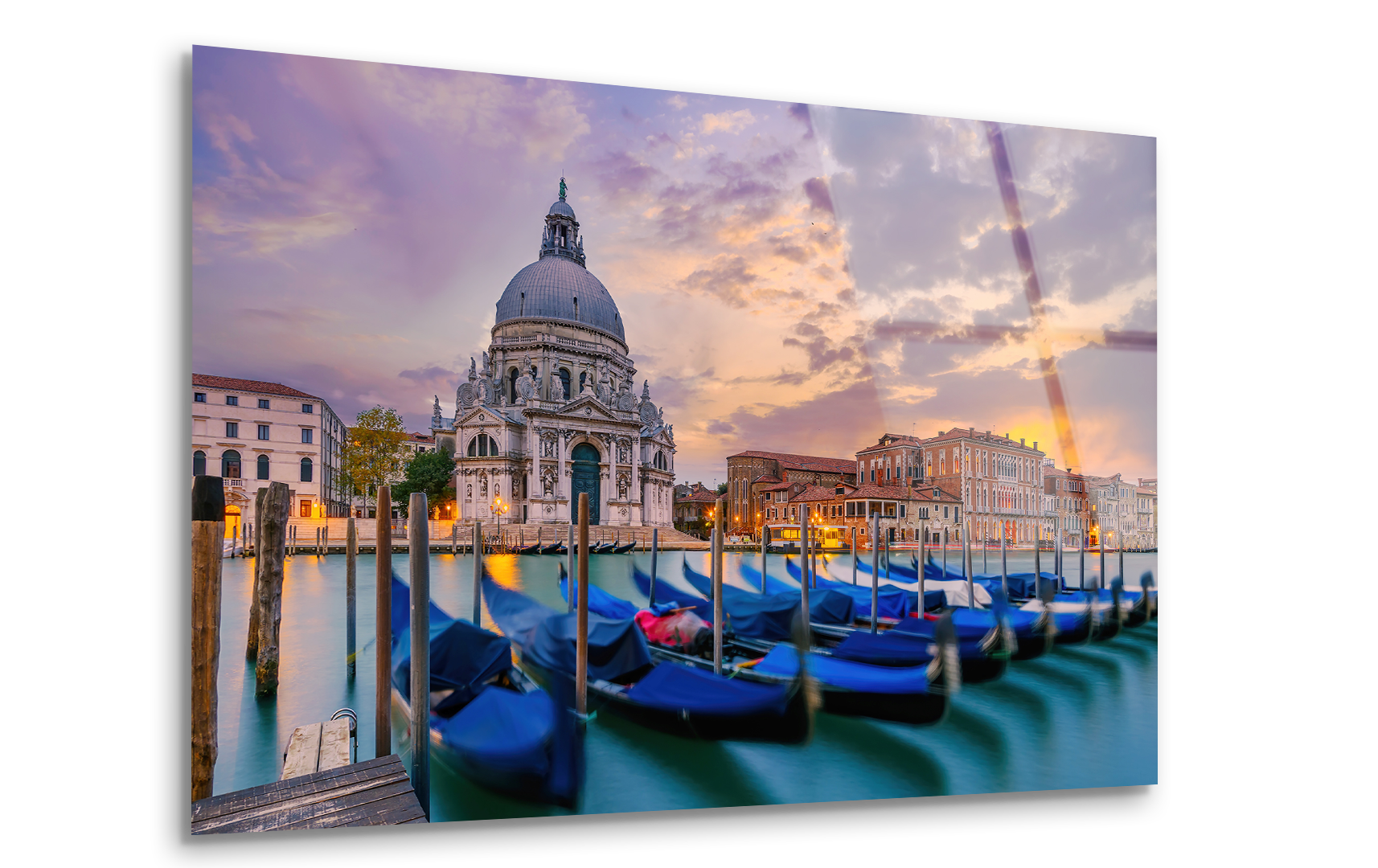 Sunset View of Canal Grande, Venice | Premium HD Metal Wall Art