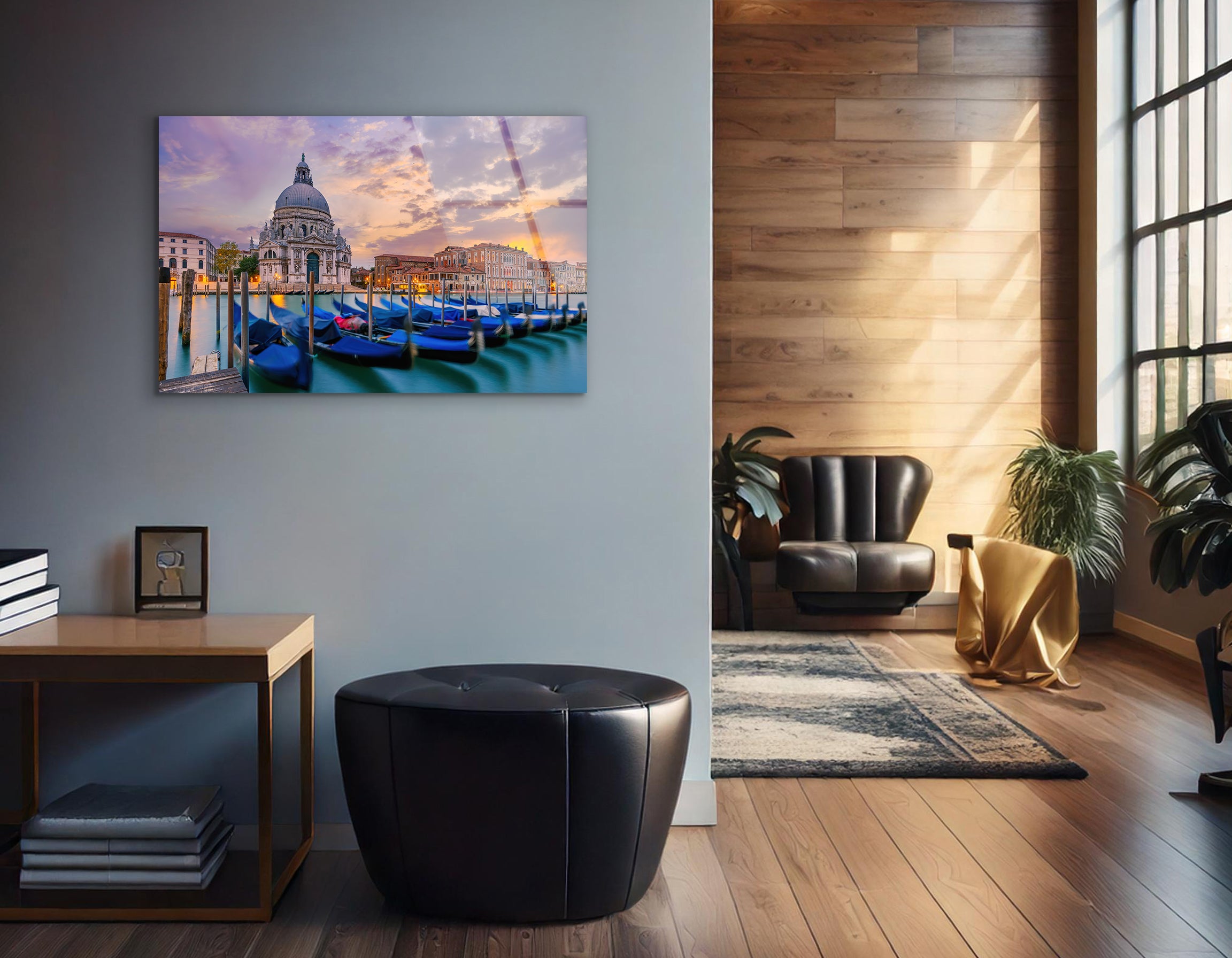 Sunset View of Canal Grande, Venice | Premium HD Metal Wall Art