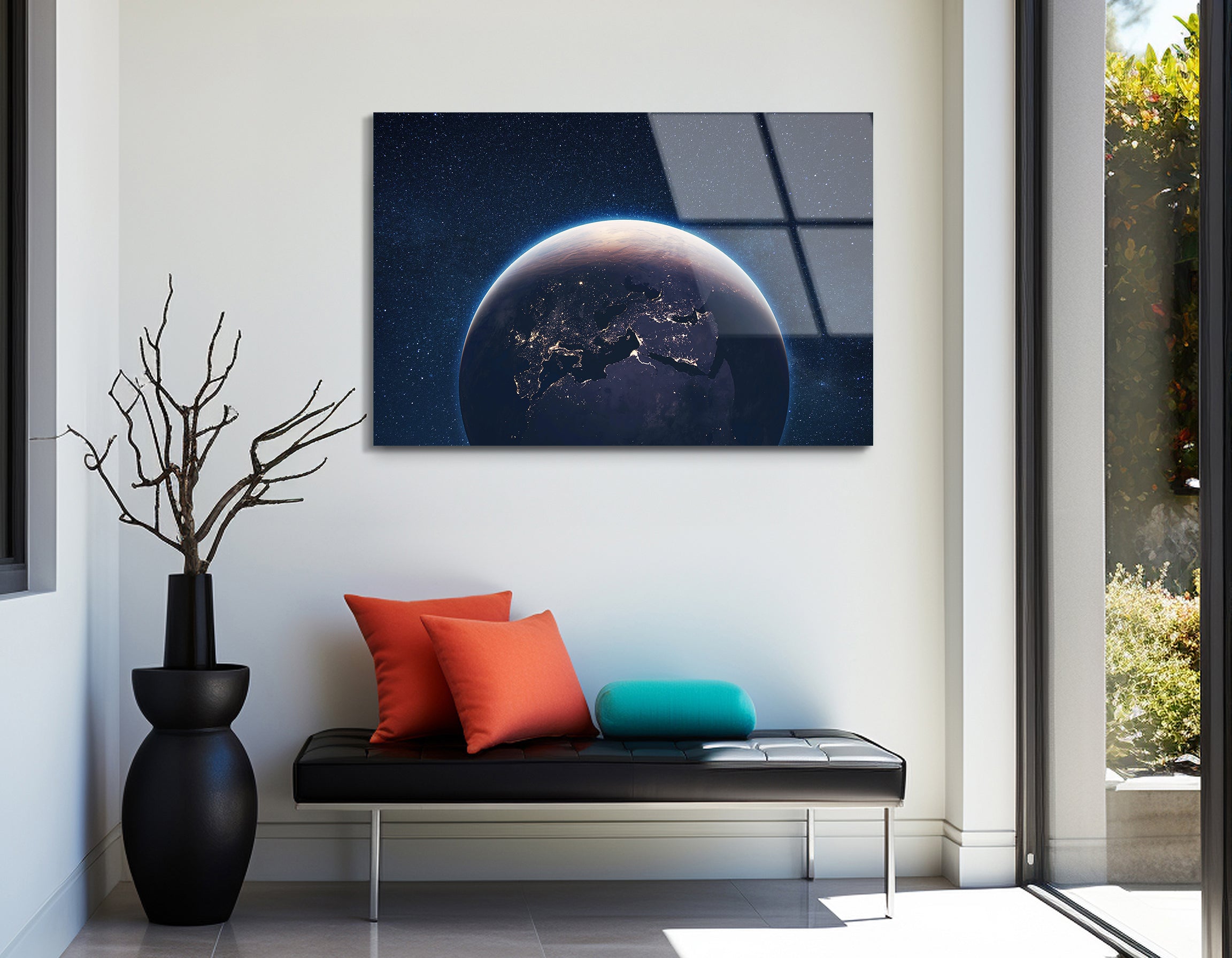 Majestic Earth from Space | Premium HD Metal Wall Art - DezignArt