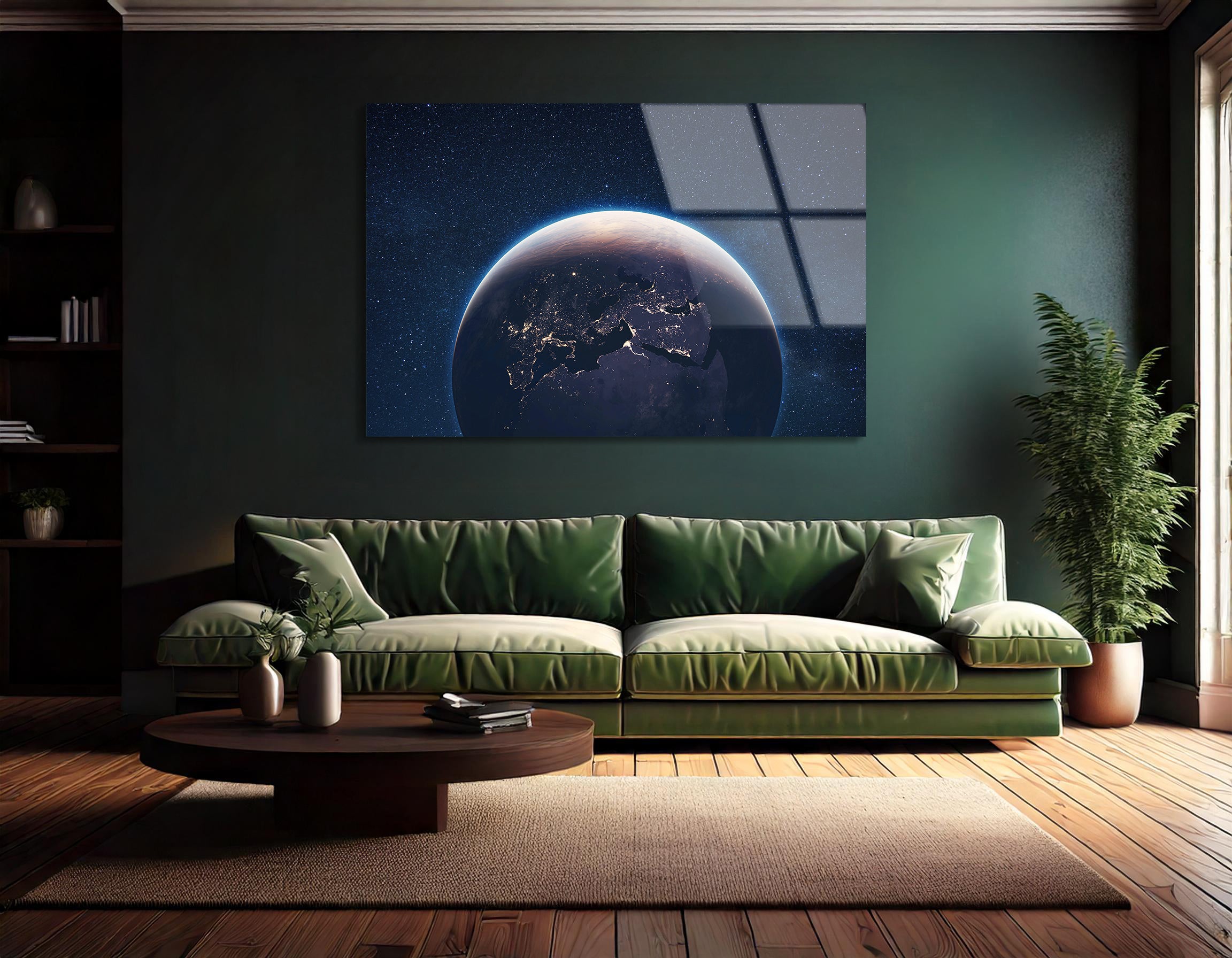 Majestic Earth from Space | Premium HD Metal Wall Art - DezignArt