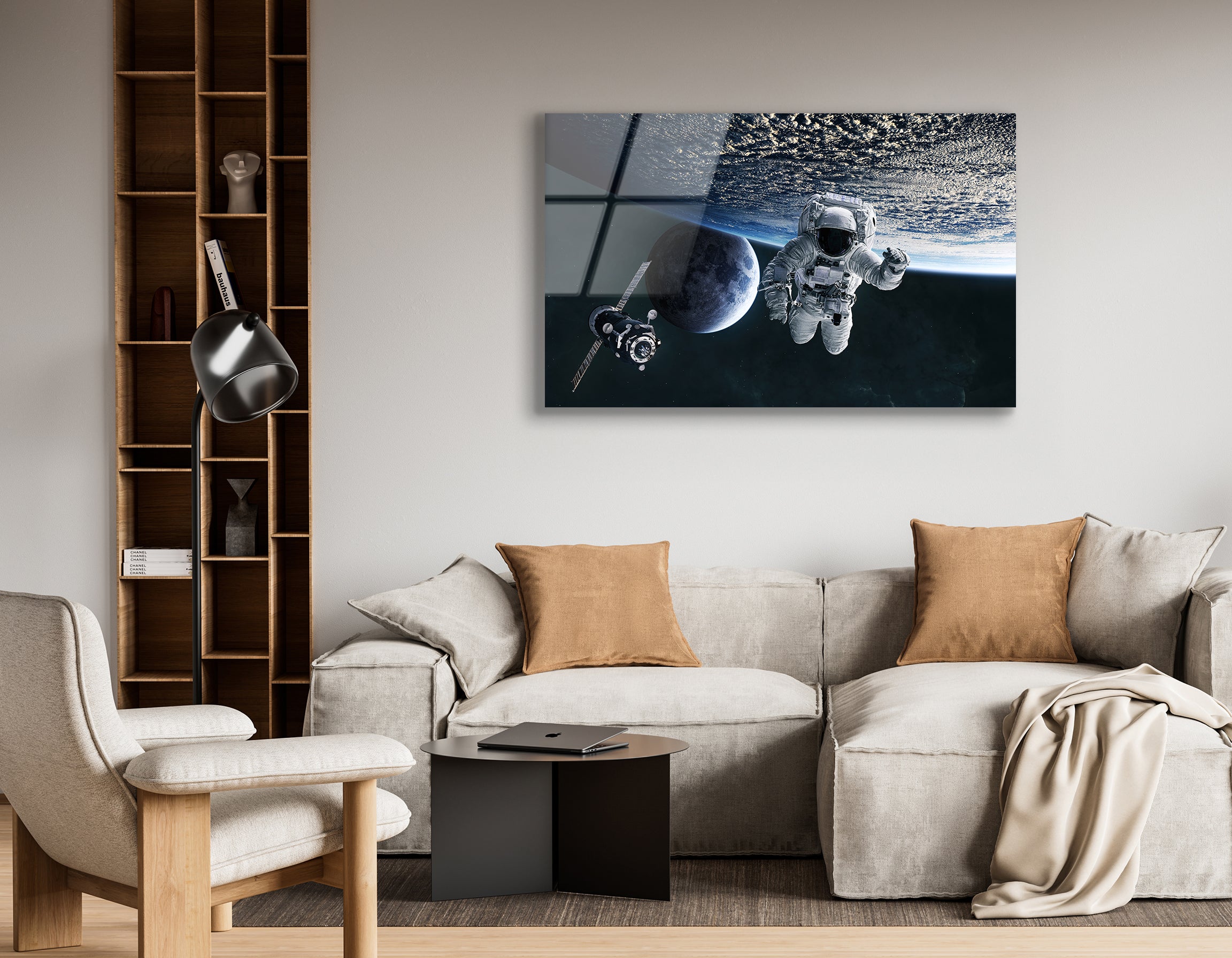 Astronaut in Low Earth Orbit | Premium HD Metal Wall Art - DezignArt
