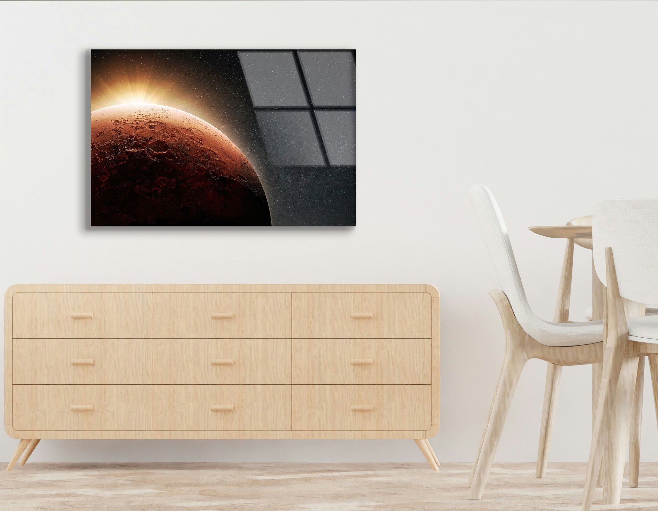 Mars in the Morning Light | Premium HD Metal Wall Art - DezignArt