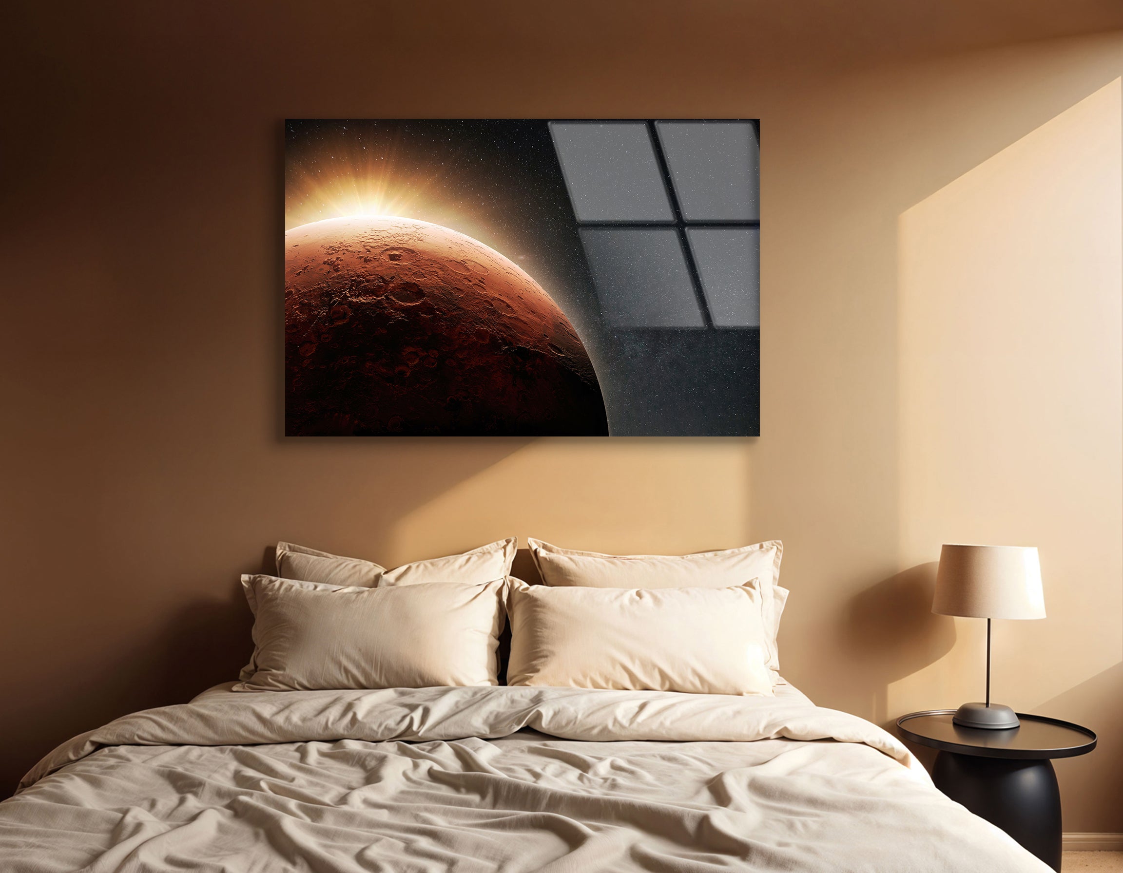 Mars in the Morning Light | Premium HD Metal Wall Art - DezignArt