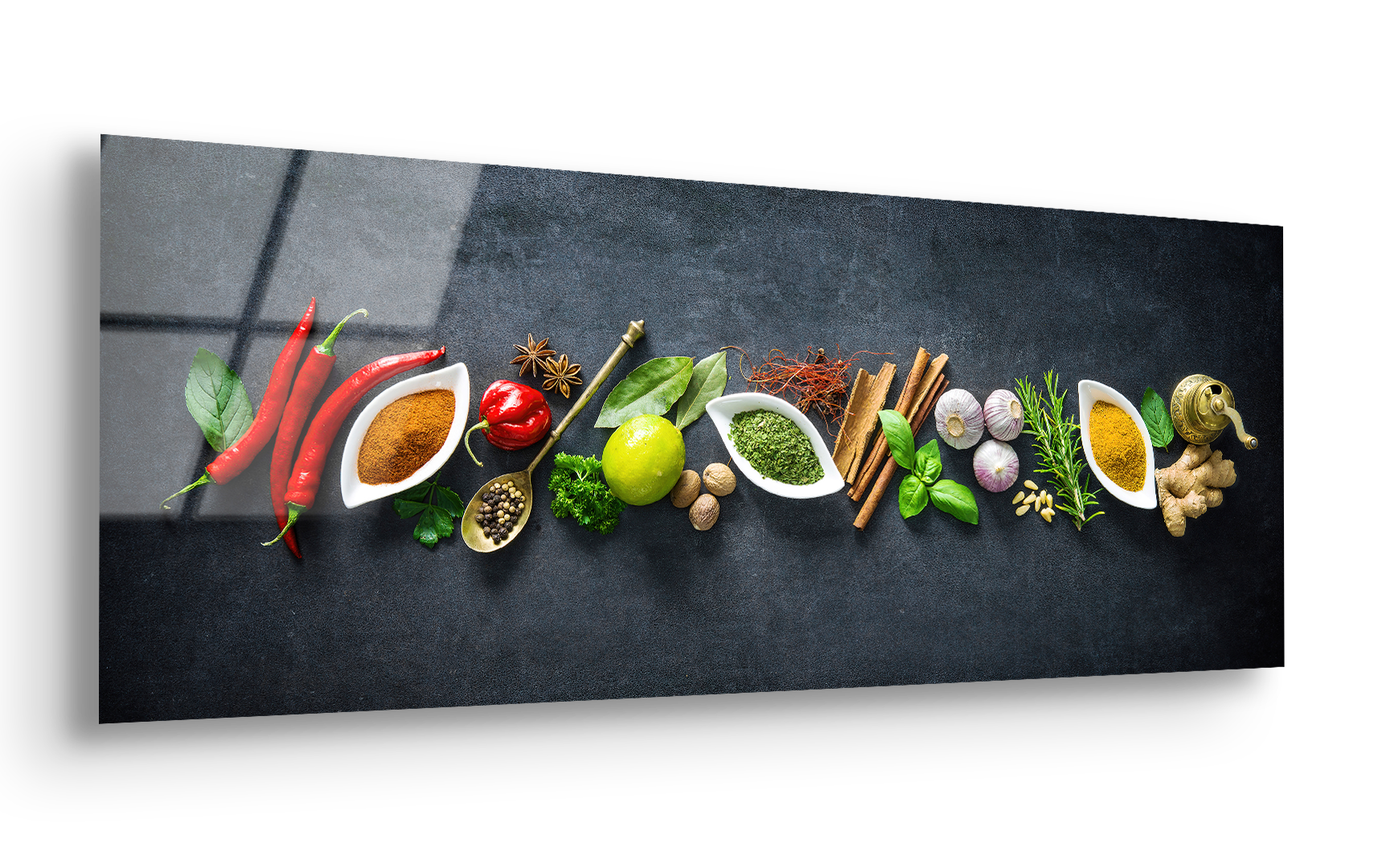 Herbs & Spices Assortment | Premium HD Metal Wall Art
