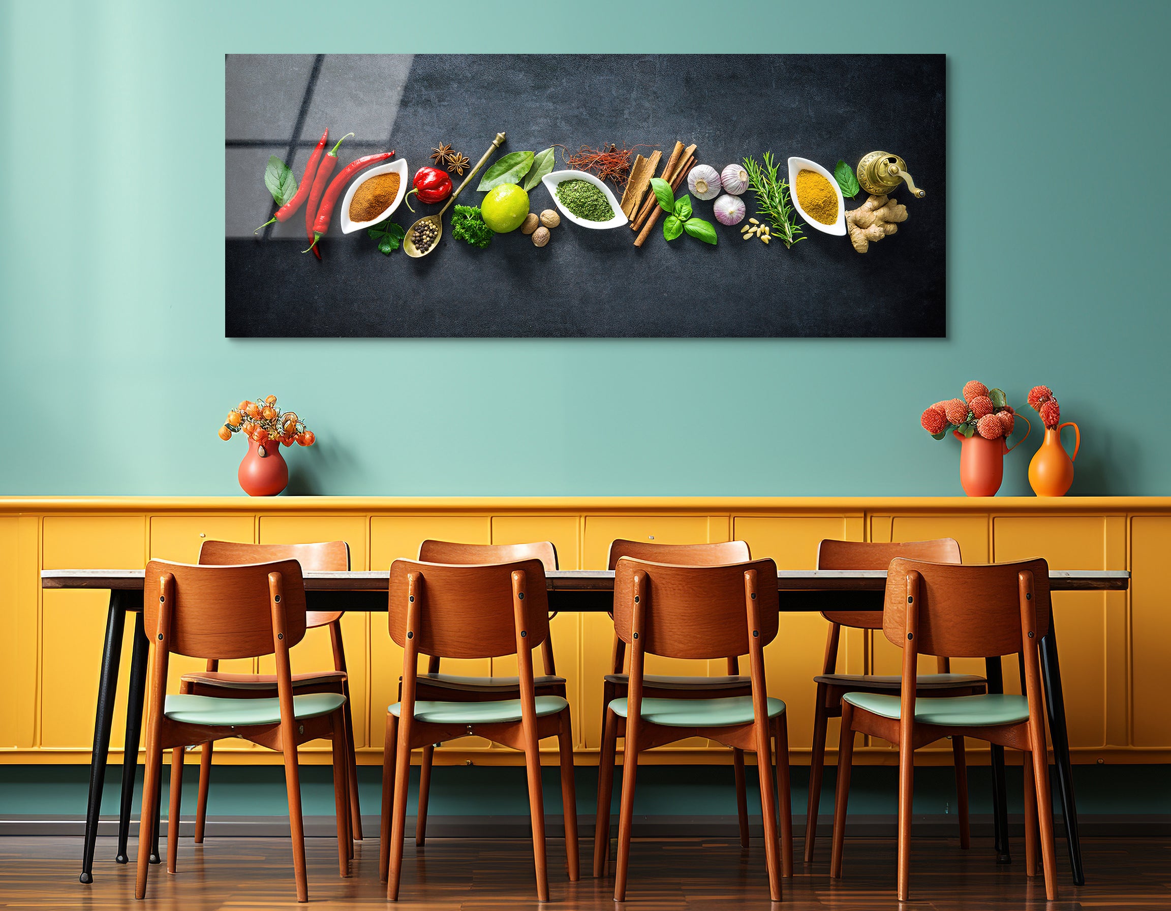 Herbs & Spices Assortment | Premium HD Metal Wall Art