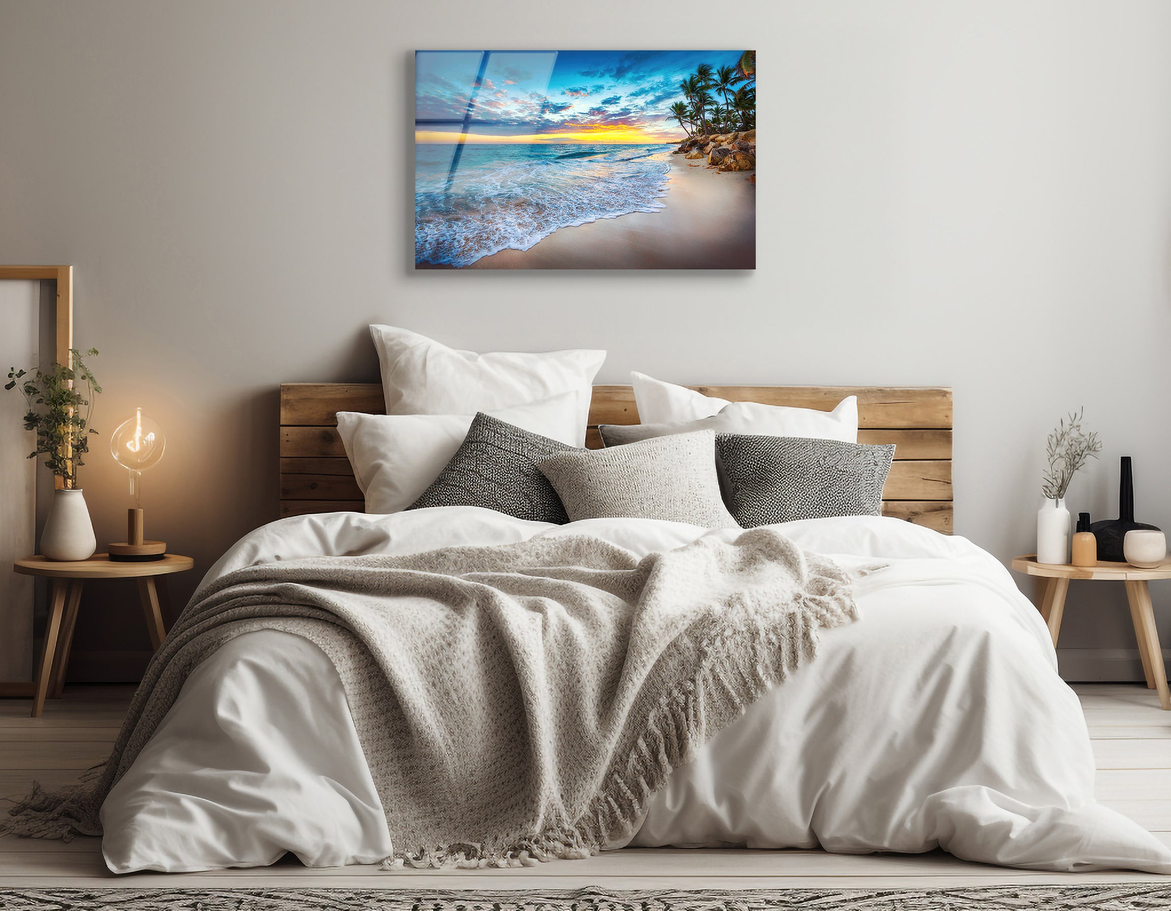 Sunrise over the Beach, Punta Cana | Premium HD Metal Wall Art