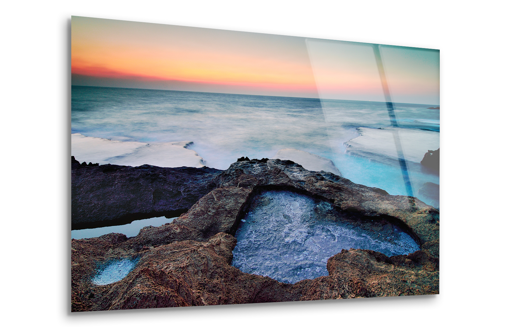 Heart on the Beach | Premium HD Metal Wall Art