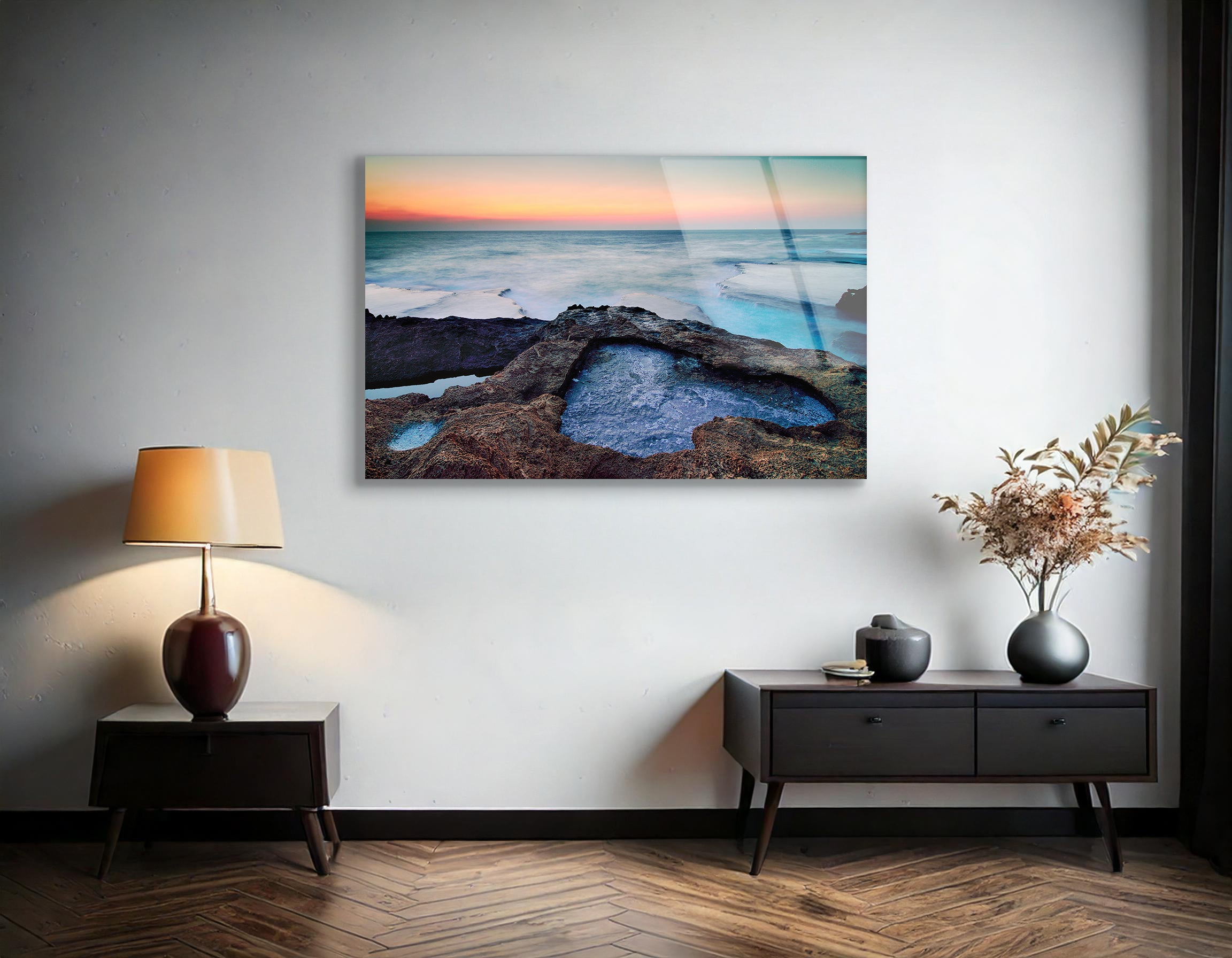 Heart on the Beach | Premium HD Metal Wall Art