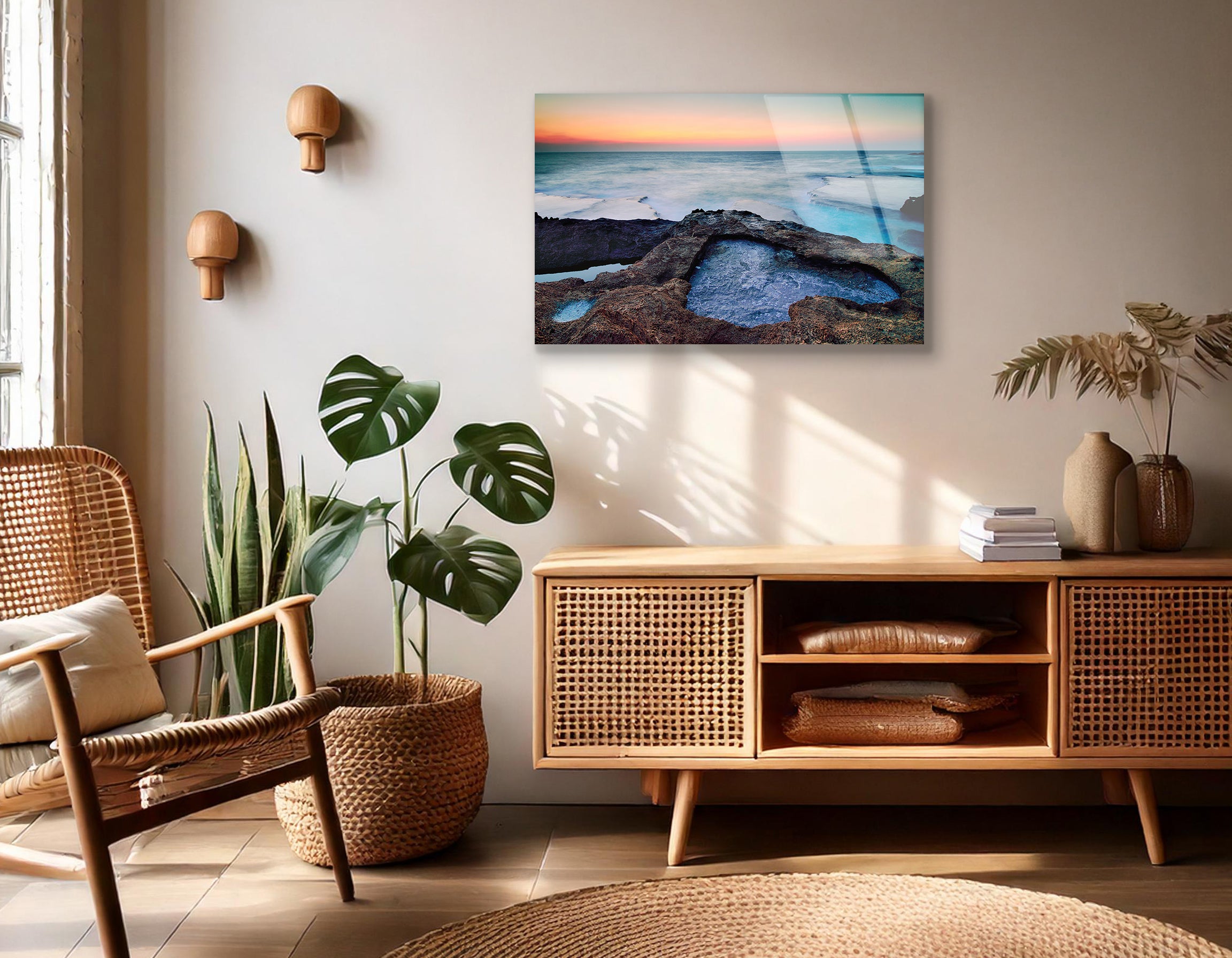 Heart on the Beach | Premium HD Metal Wall Art