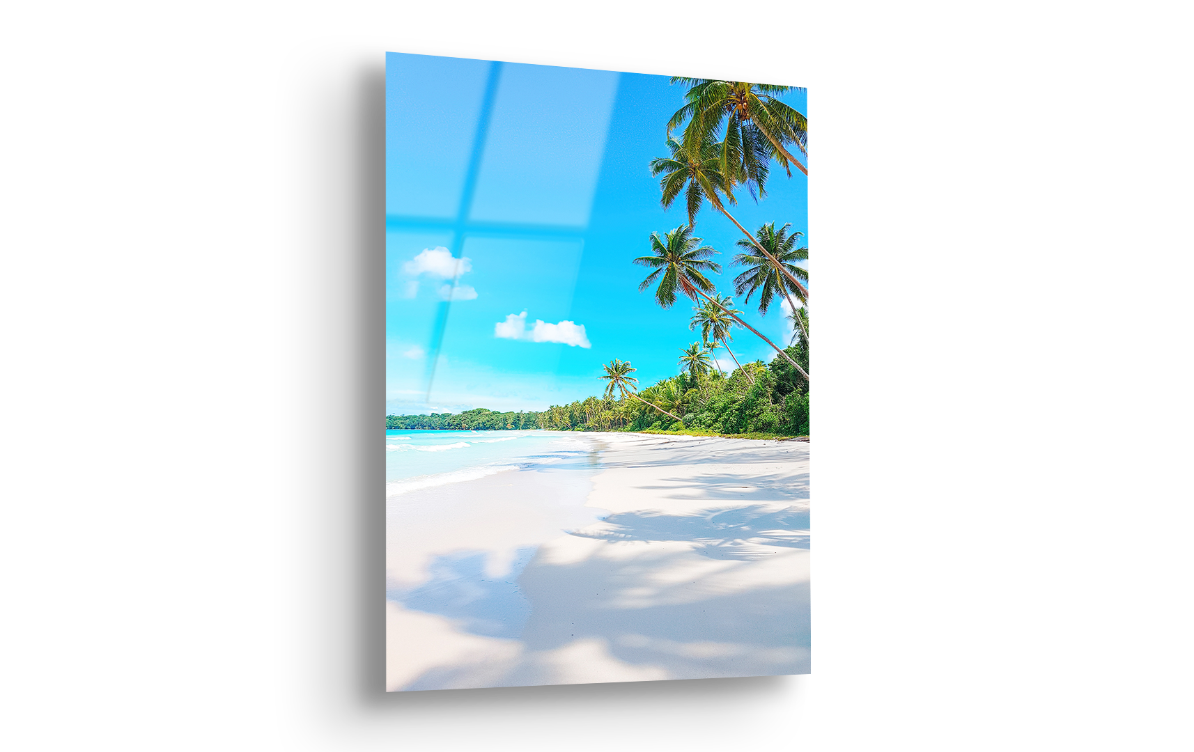Tropical Paradise Beach | Premium HD Metal Wall Art