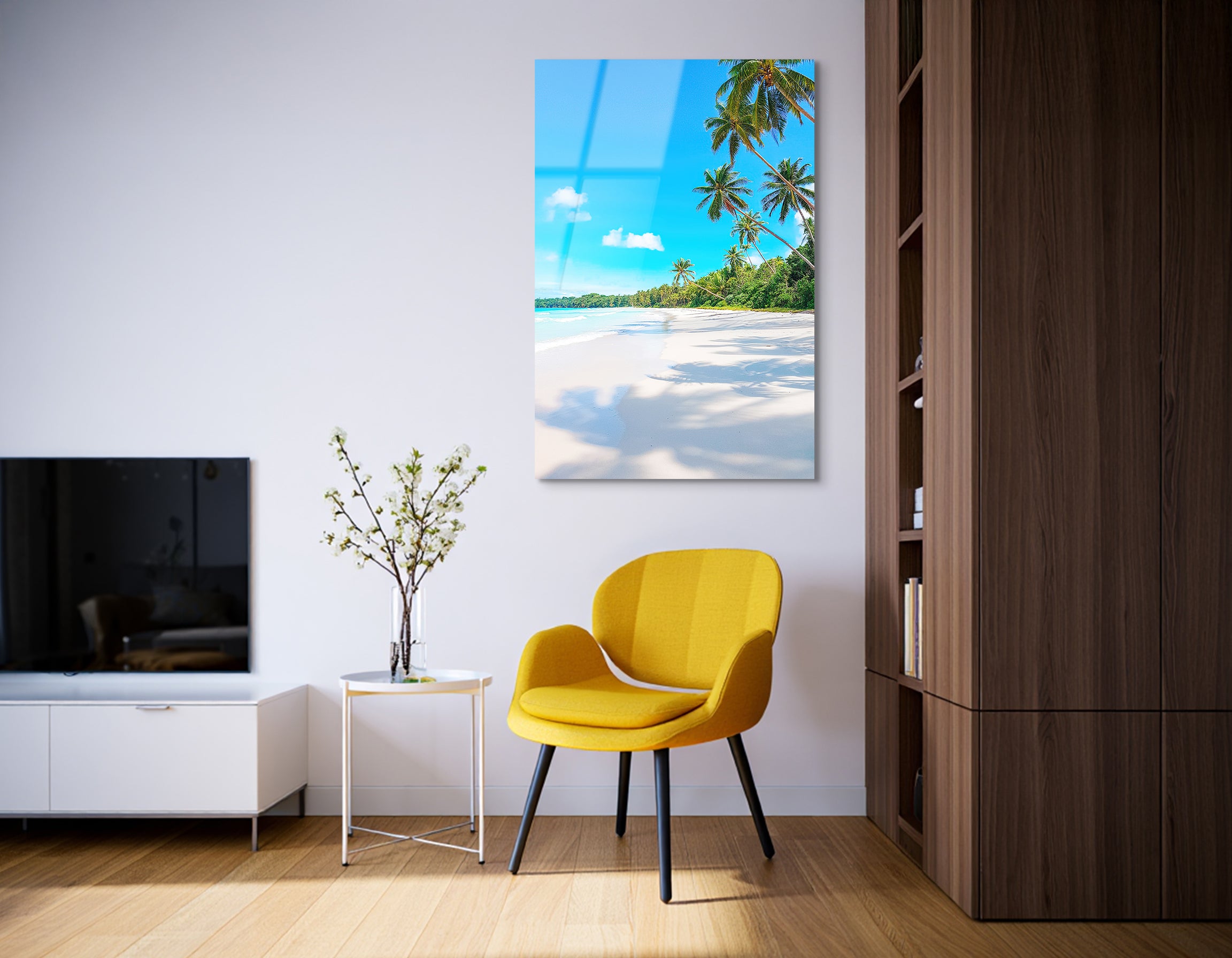 Tropical Paradise Beach | Premium HD Metal Wall Art