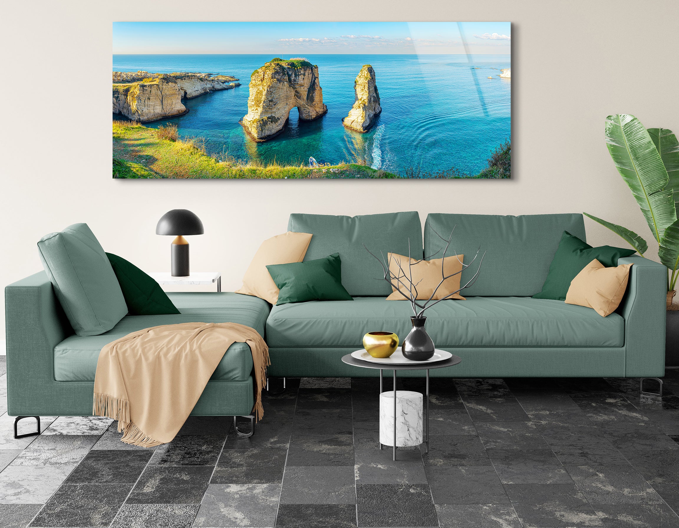 Raouche Rocks Beirut | Premium HD Metal Wall Art