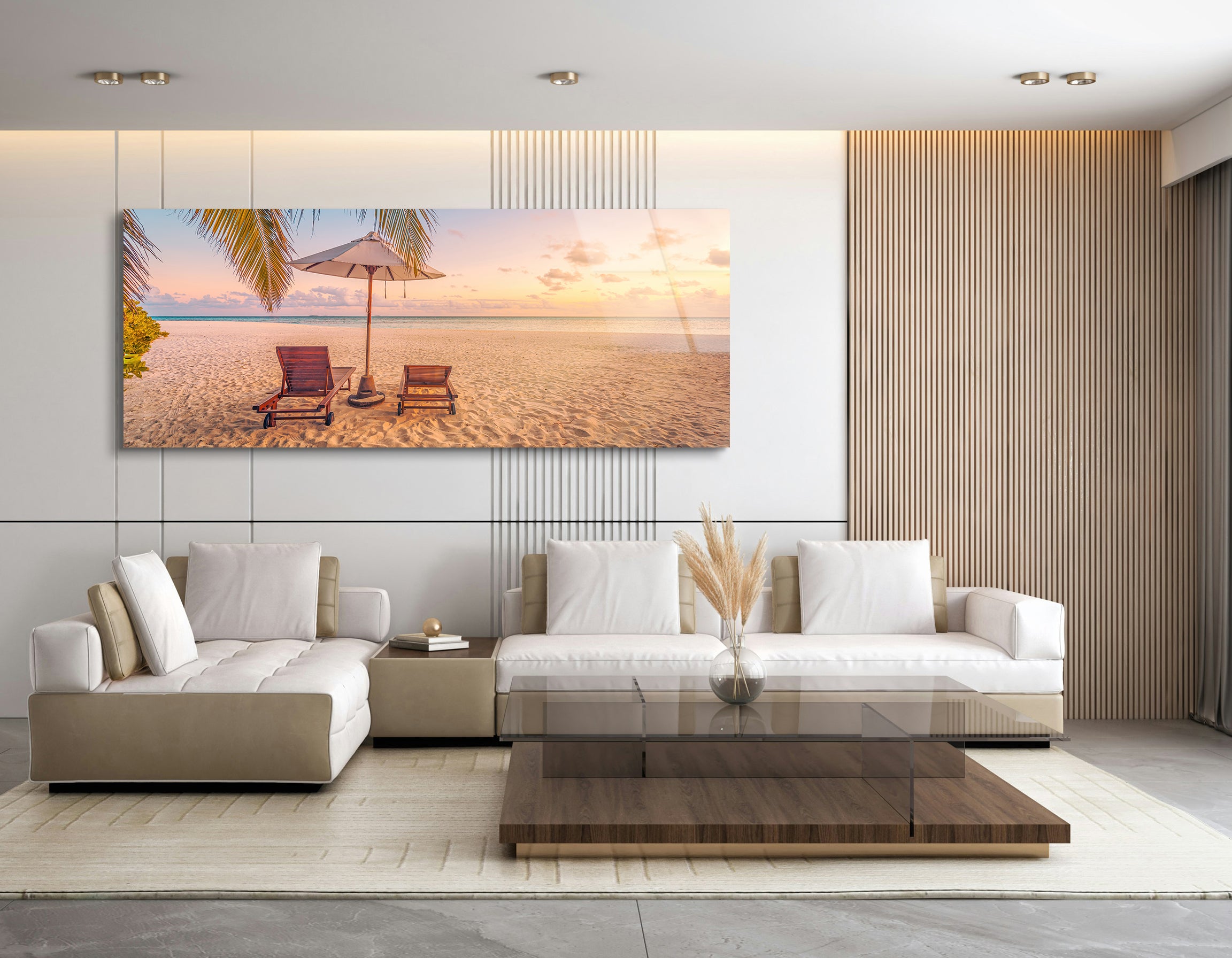 Tropical Beach Escape | Premium HD Metal Wall Art
