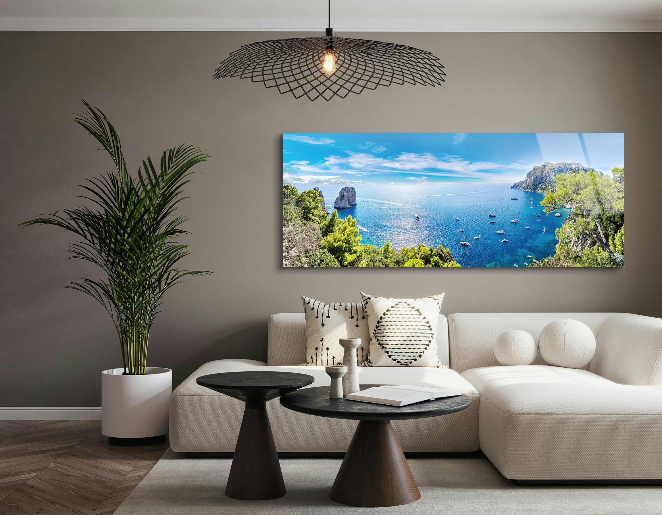 Capri Island Summer View | Premium HD Metal Wall Art