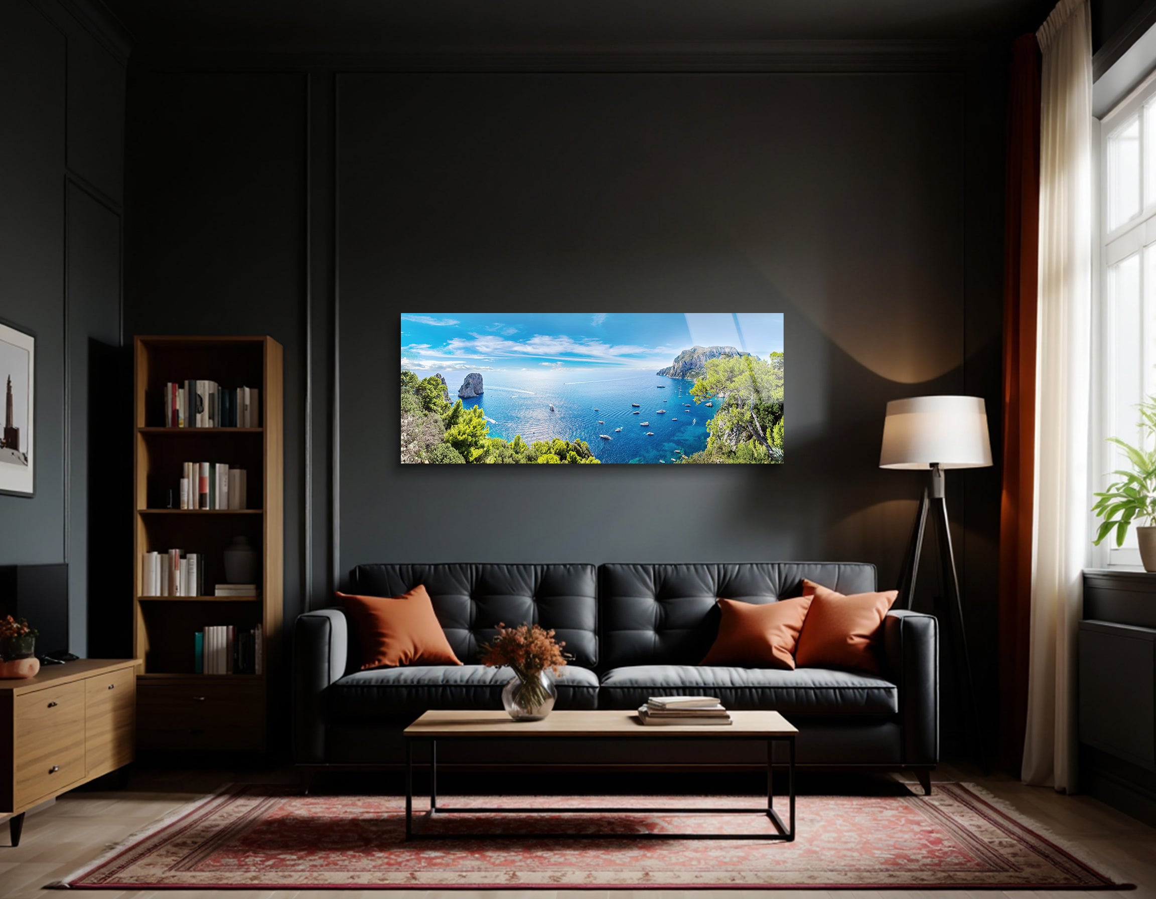 Capri Island Summer View | Premium HD Metal Wall Art