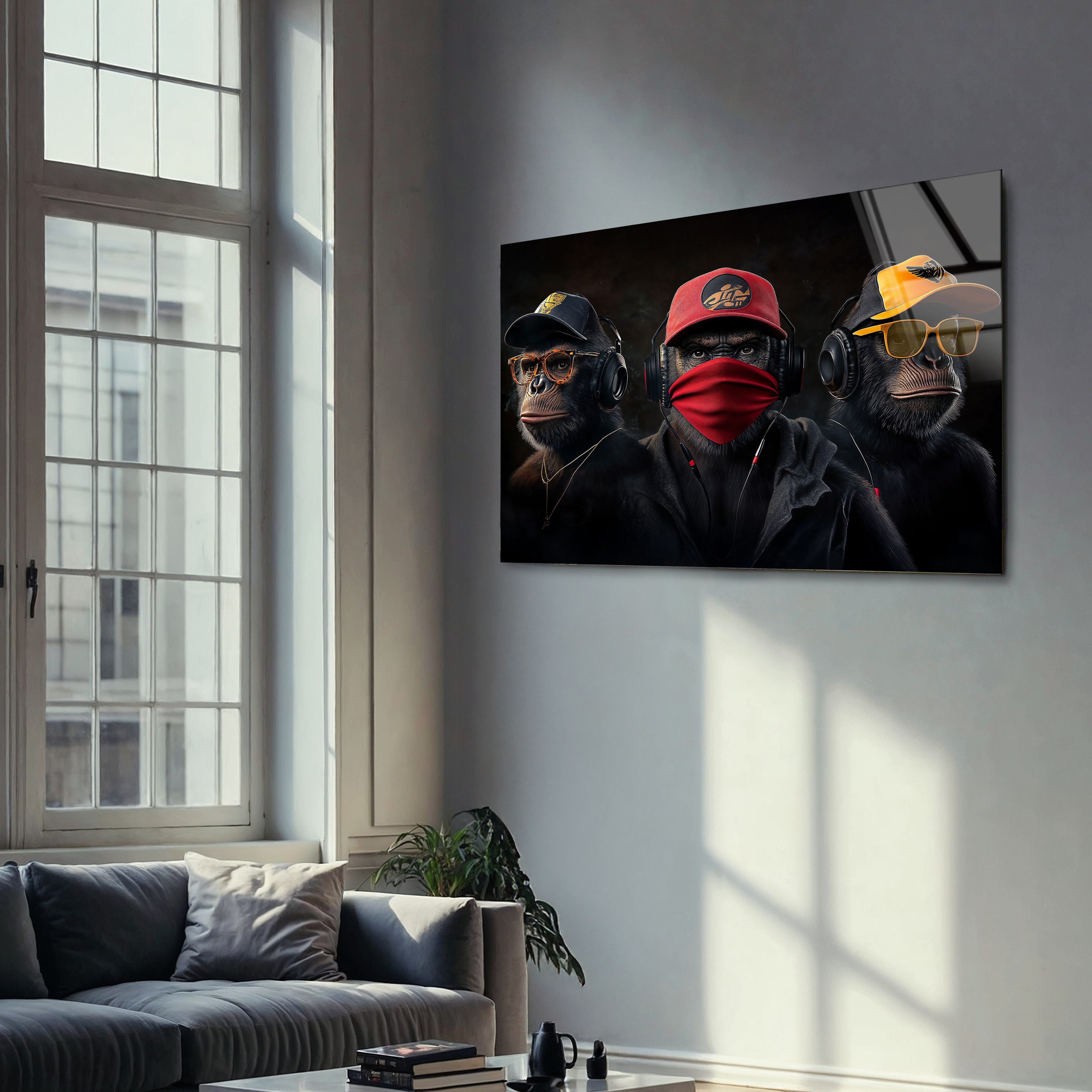 Three Wise Monkeys Pop Art | Premium HD Metal Wall Art - DezignArt