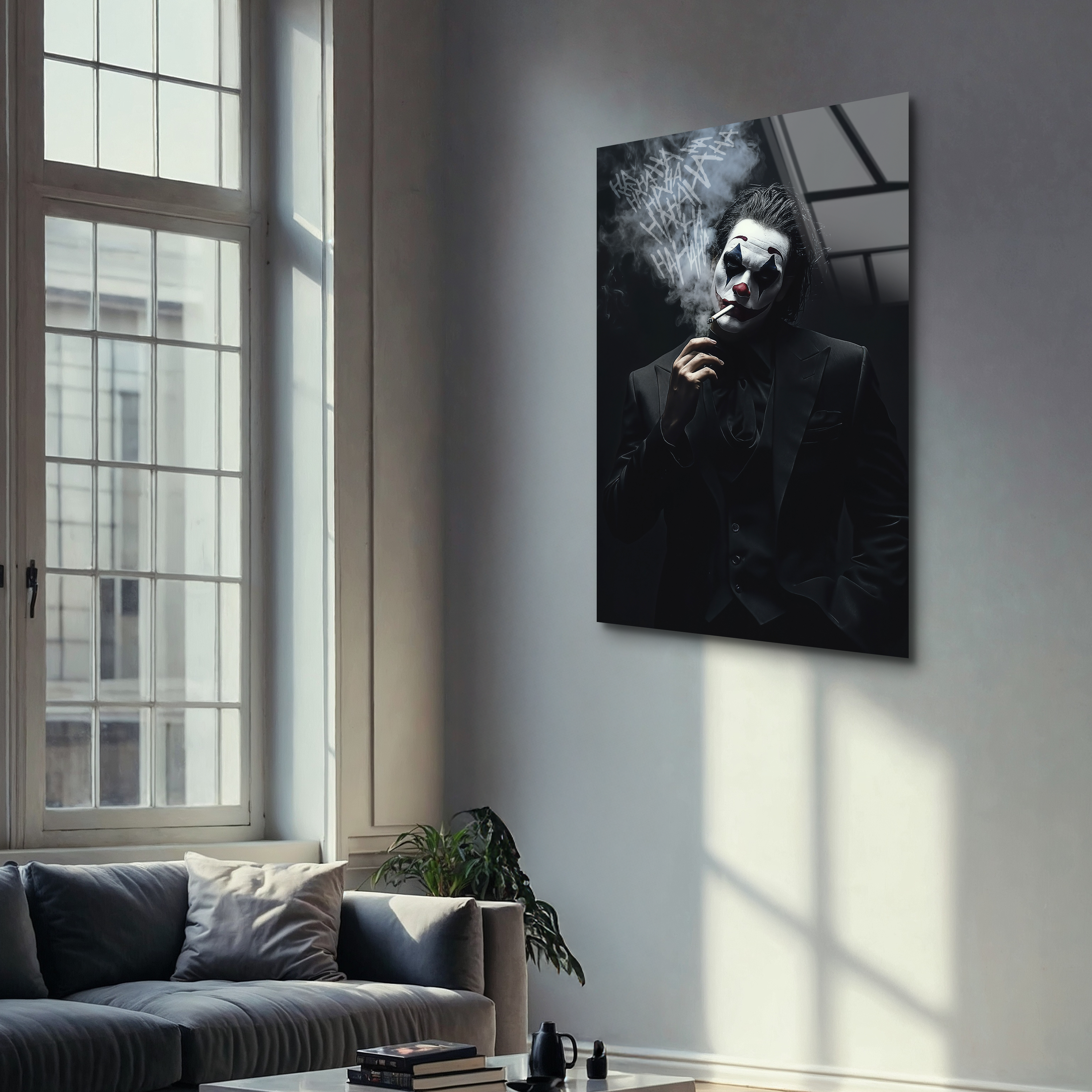 Smoking Joker | Premium HD Metal Wall Art