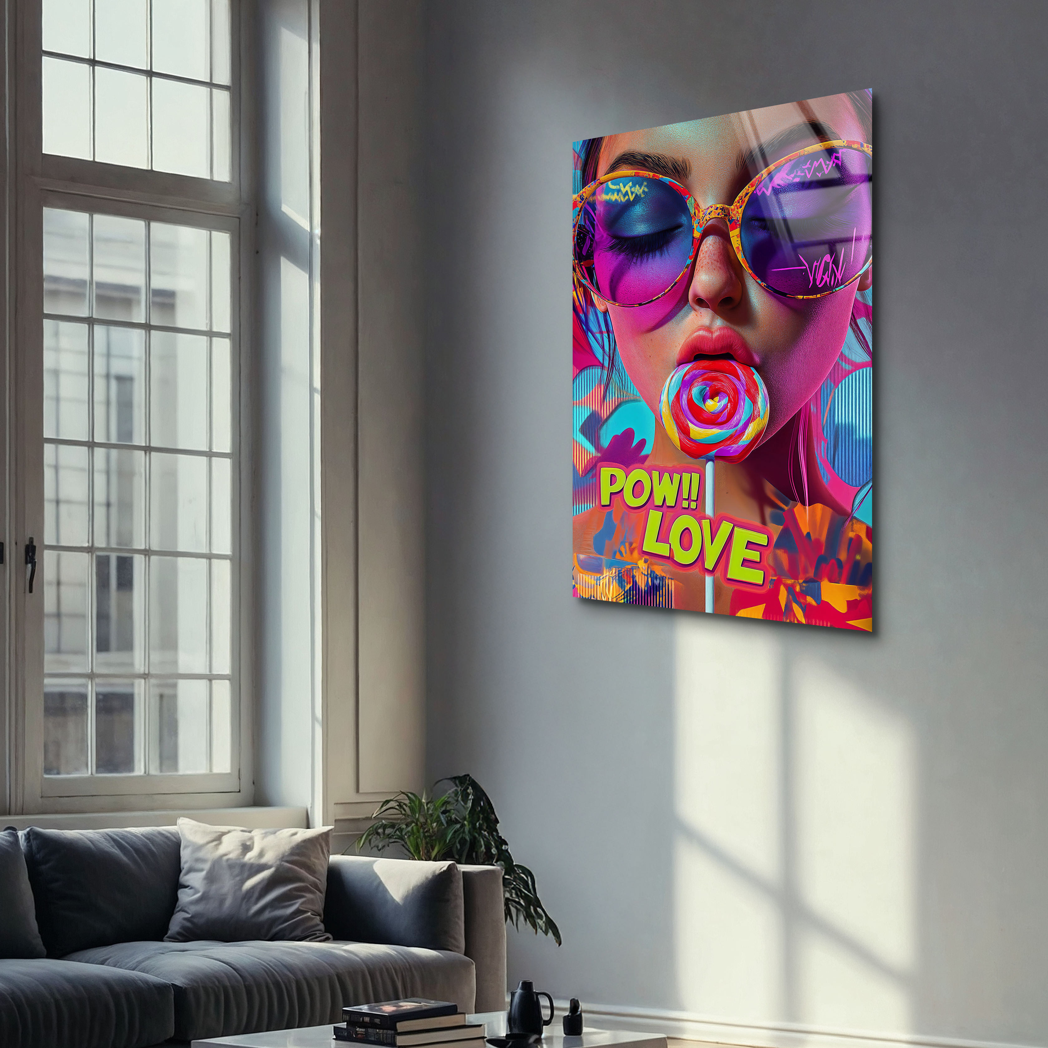 Love Pop Art | Premium HD Metal Wall Art
