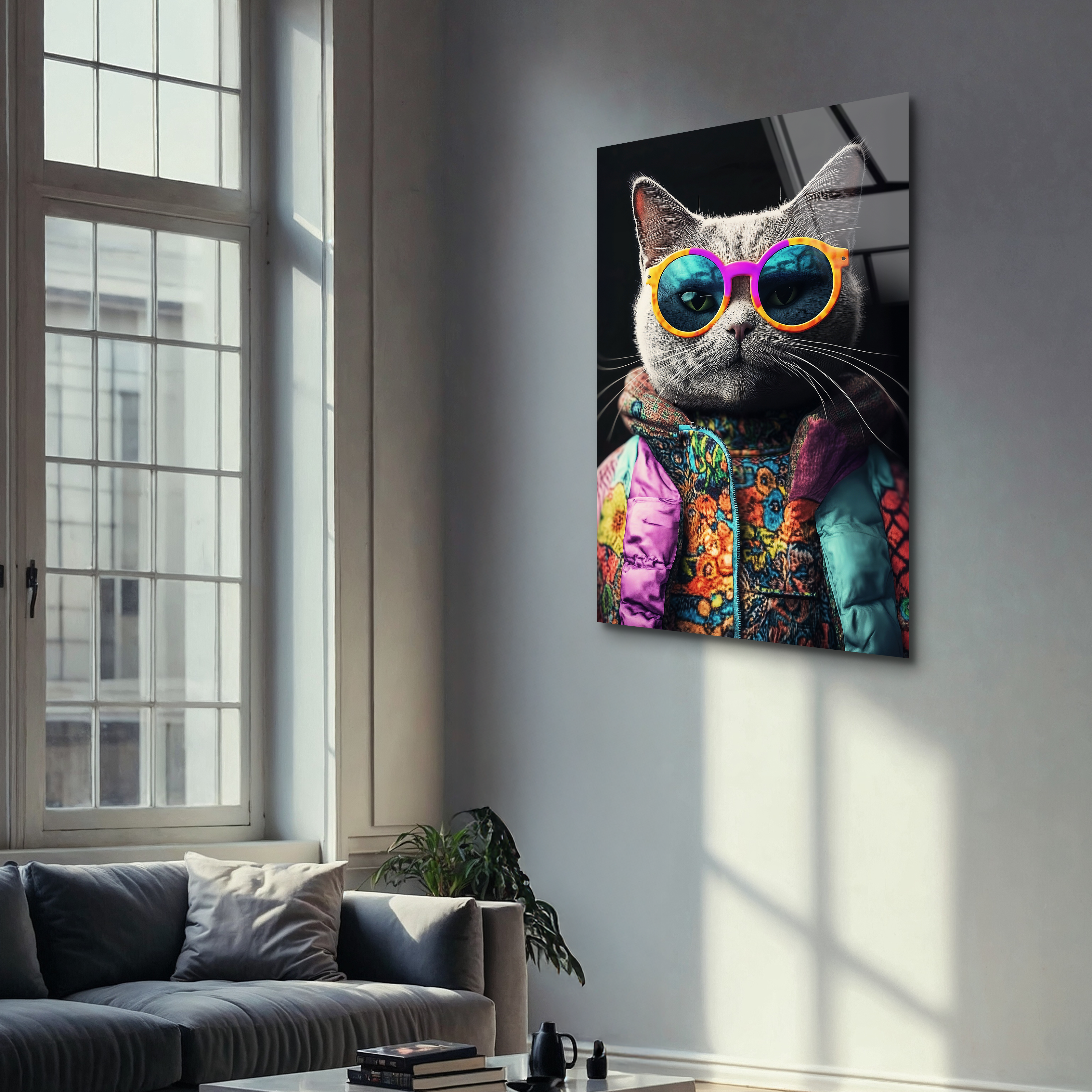 Cool Cat | Premium HD Metal Wall Art