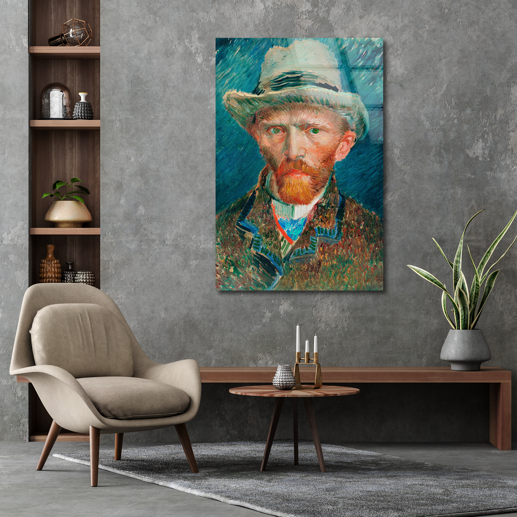 Self-Portrait by Vincent van Gogh | Premium HD Metal Wall Art