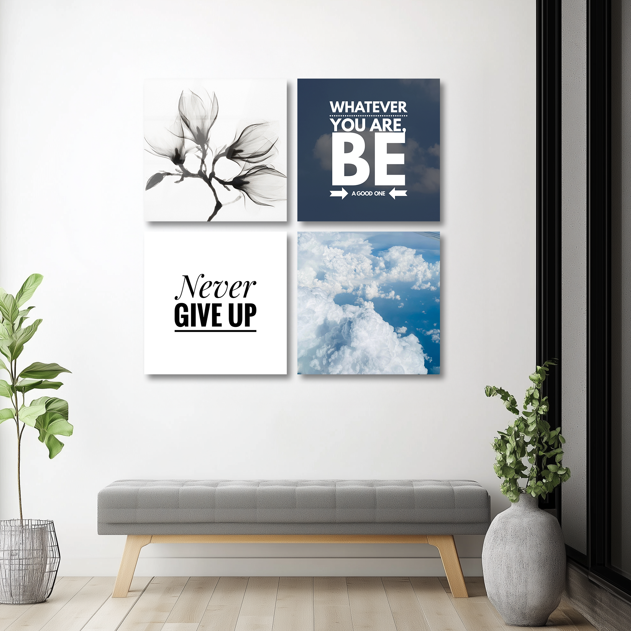 Mega Size Motivation Quatro | Premium HD Metal Wall Art