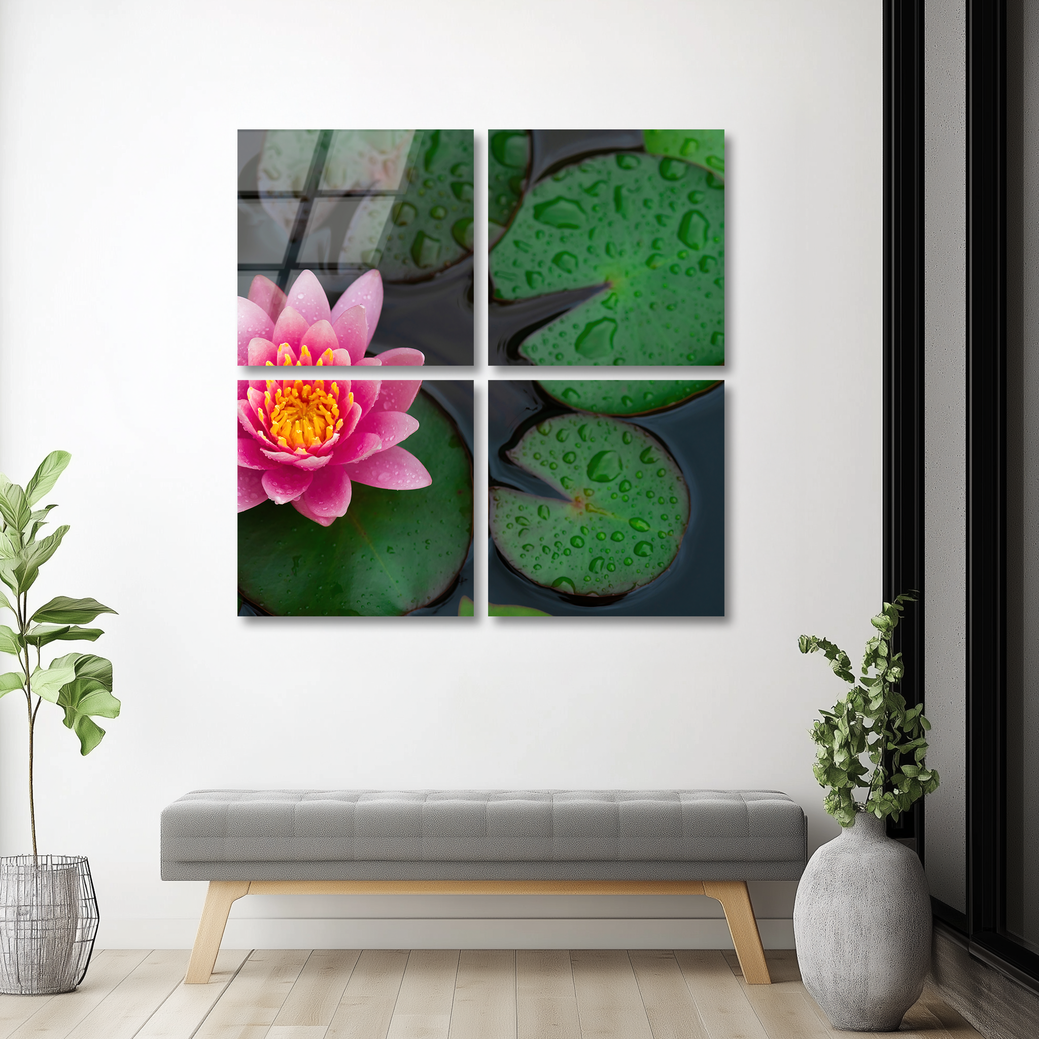 Mega Size Lotus Quatro | Premium HD Metal Wall Art