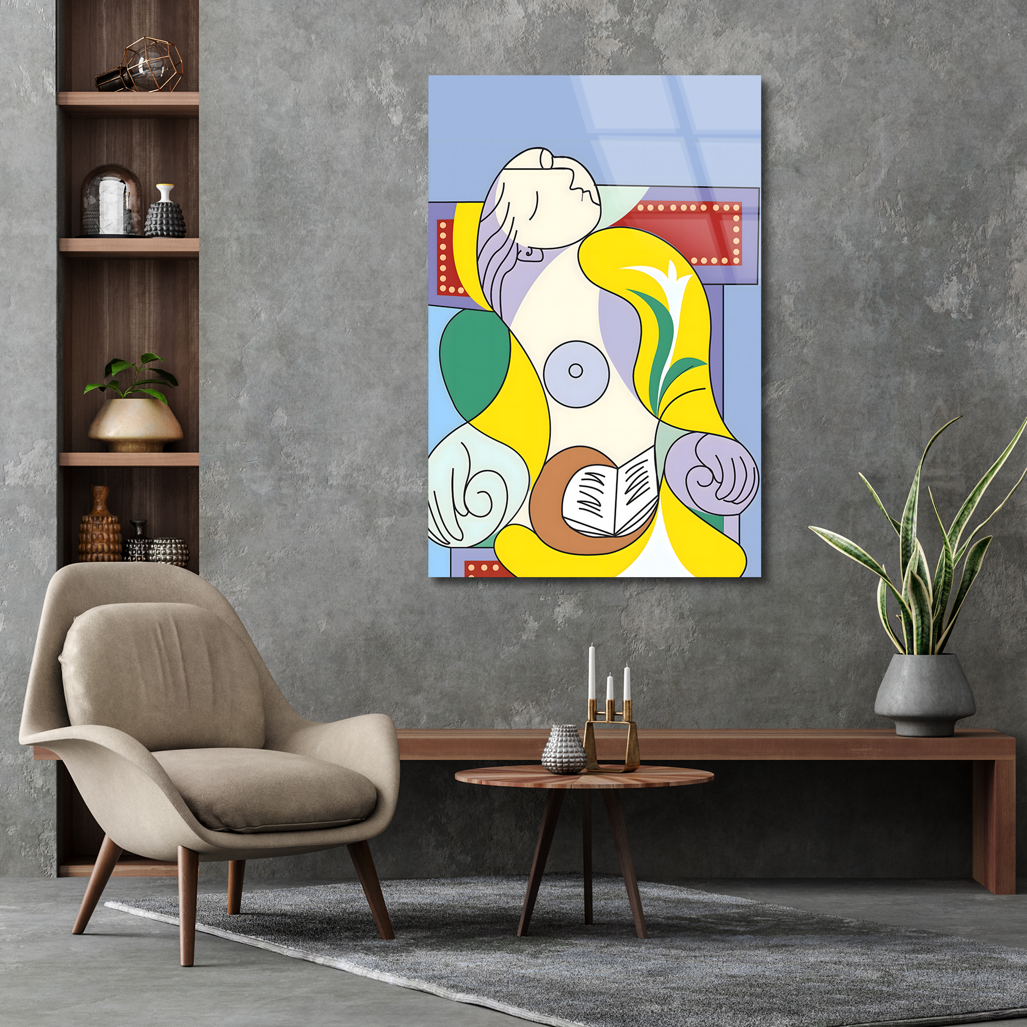 Lecture by Pablo Picasso | Premium HD Metal Wall Art